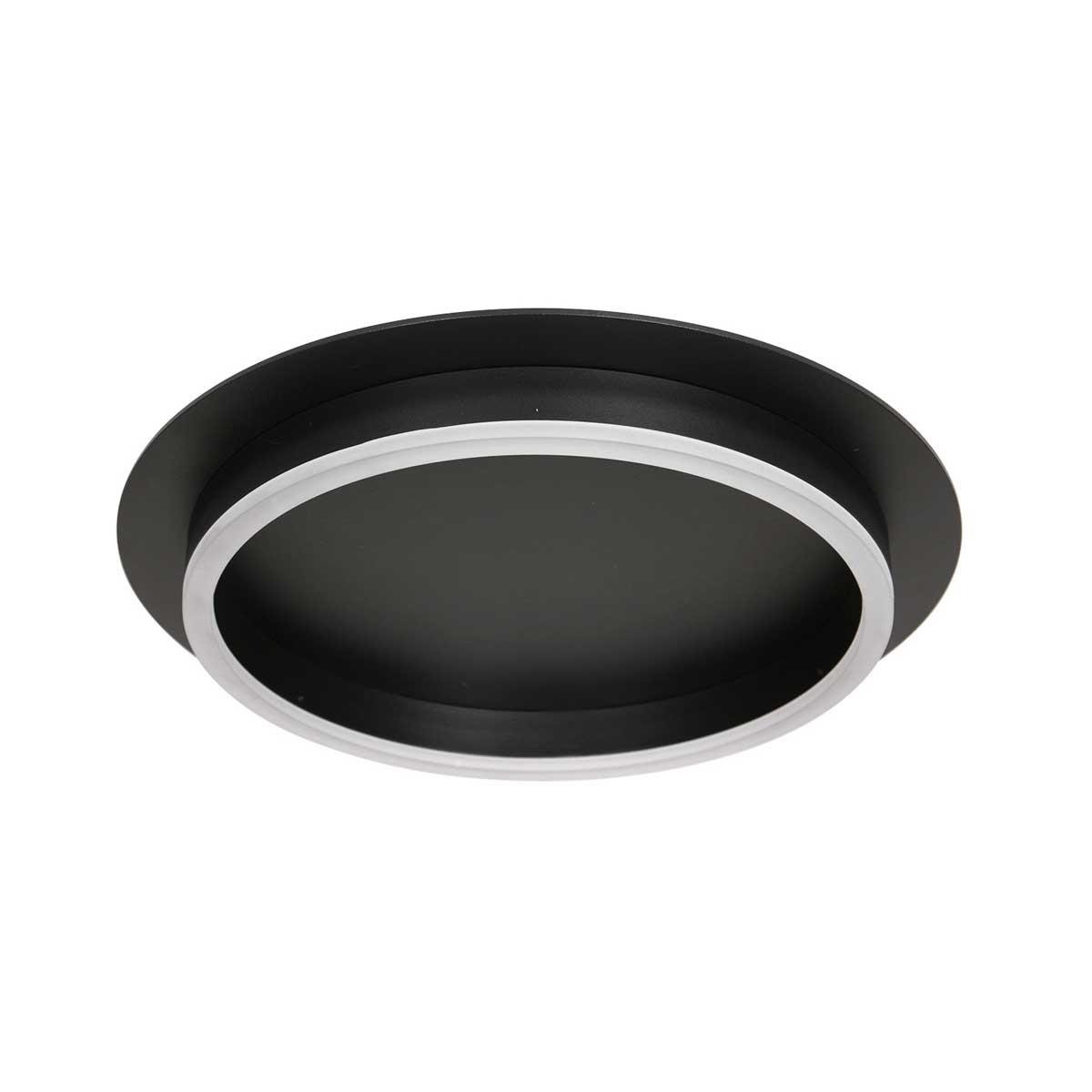 Steinhauer - plafonniere - Ringlux - zwart - metaal - Ø 32cm - LED - 3655ZW