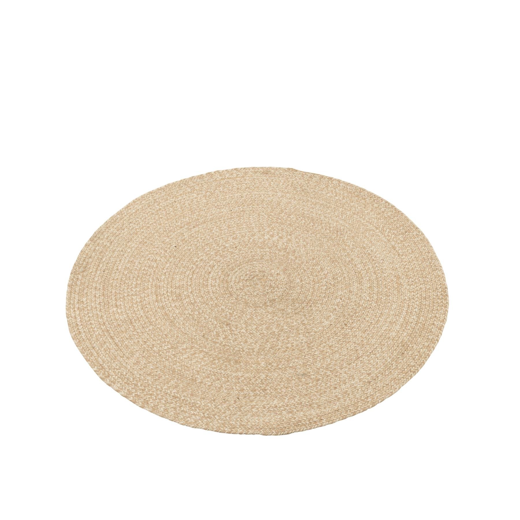 J-line - Tapijt Miami Outdoor Polyester Naturel Medium - 150x150x2cm