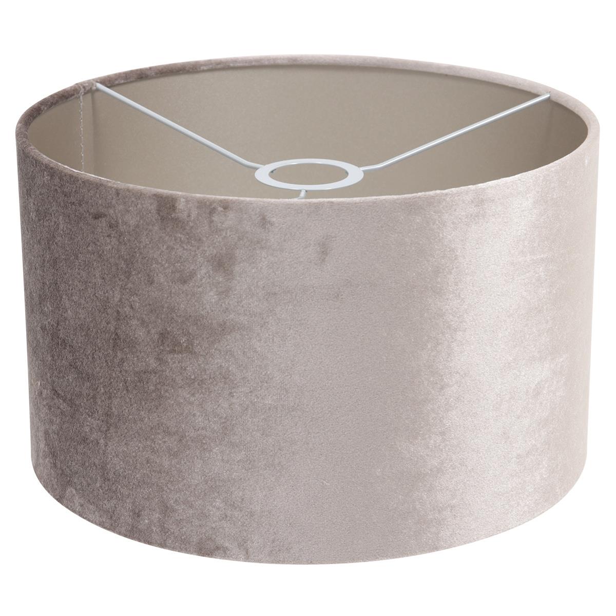 Mexlite Vloerlamp Bella Staal Lampenkap Ø 30cm Zink - Taupe E27
