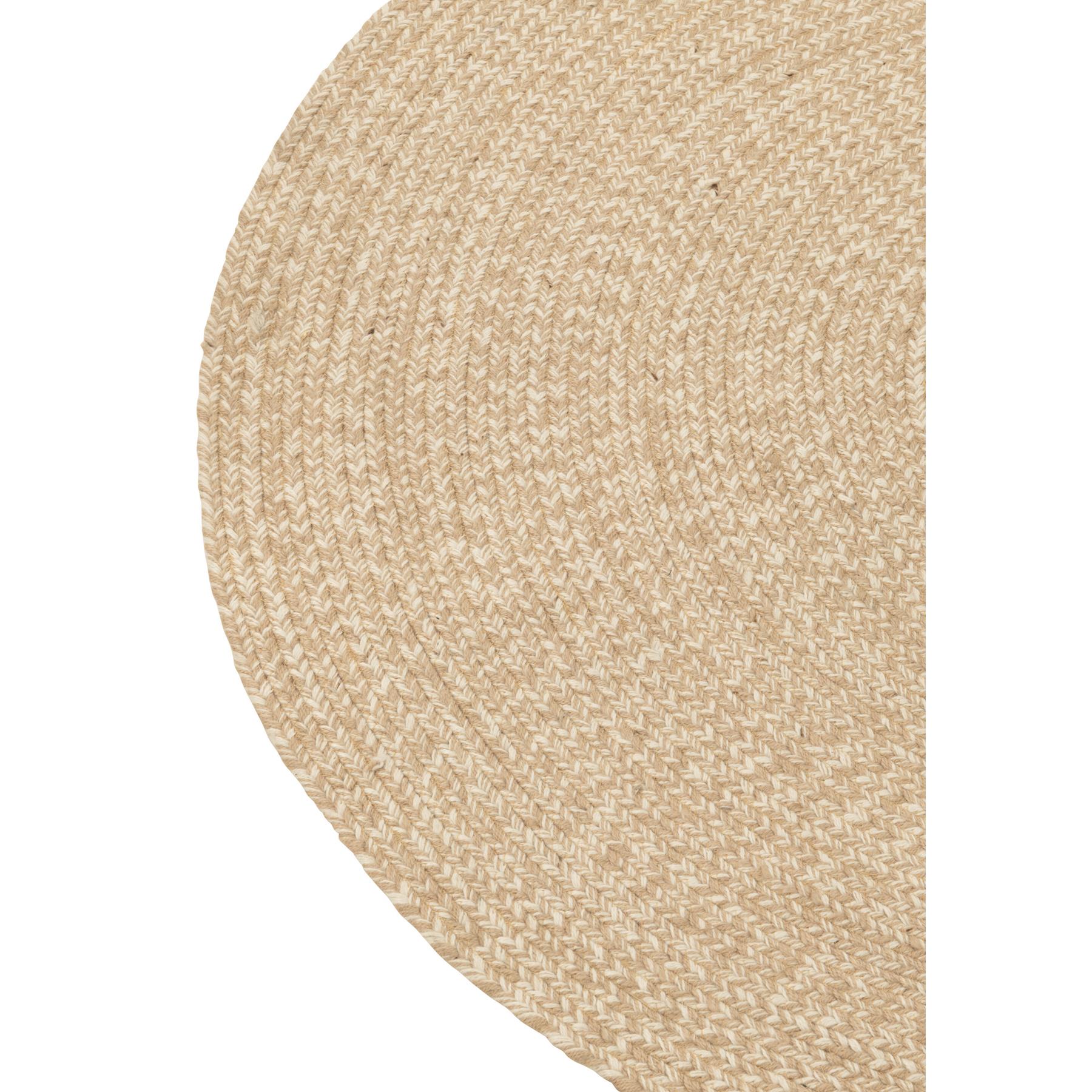 J-line - Tapijt Miami Outdoor Polyester Naturel Medium - 150x150x2cm