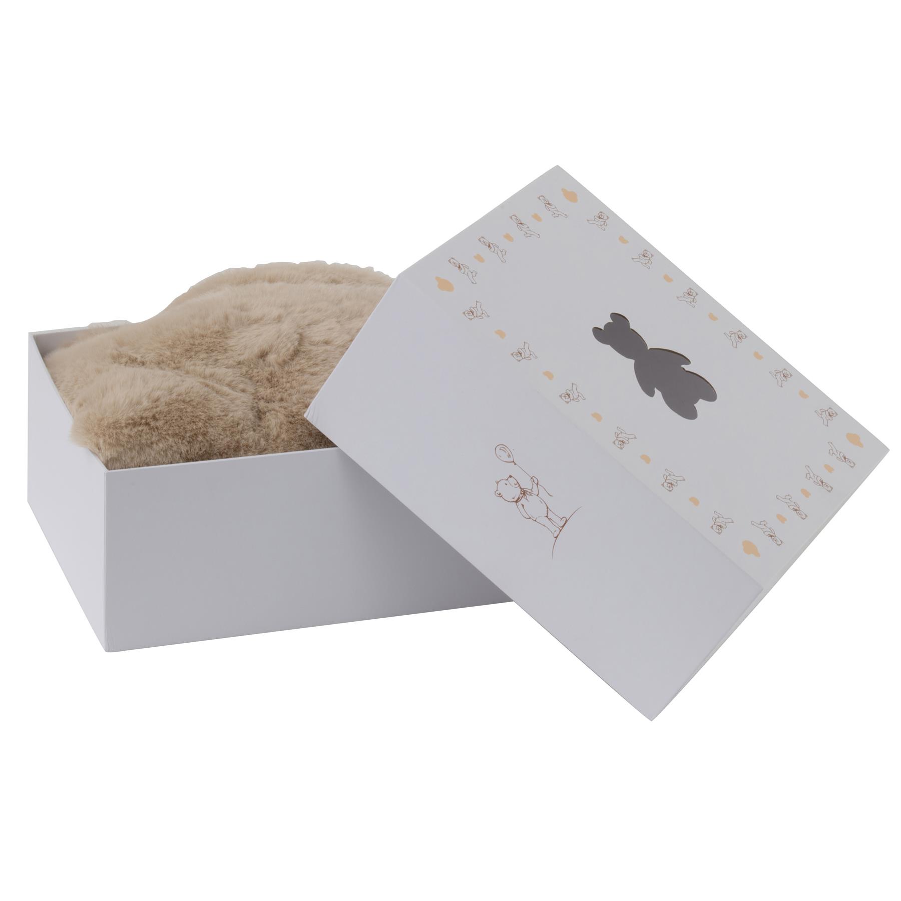 J-line - Tapijt Beer Polyester Beige - 103x82x1.5cm