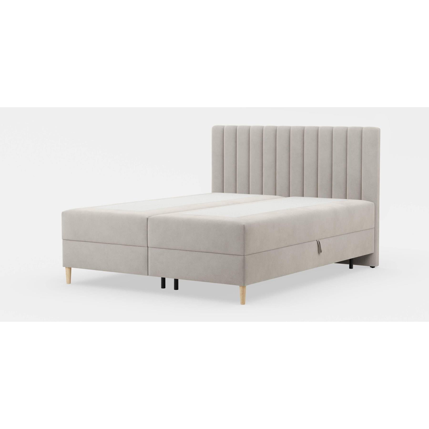by fonQ Pazara Boxspring met Opbergruimte 180 x 200 cm - Beige / Naturel