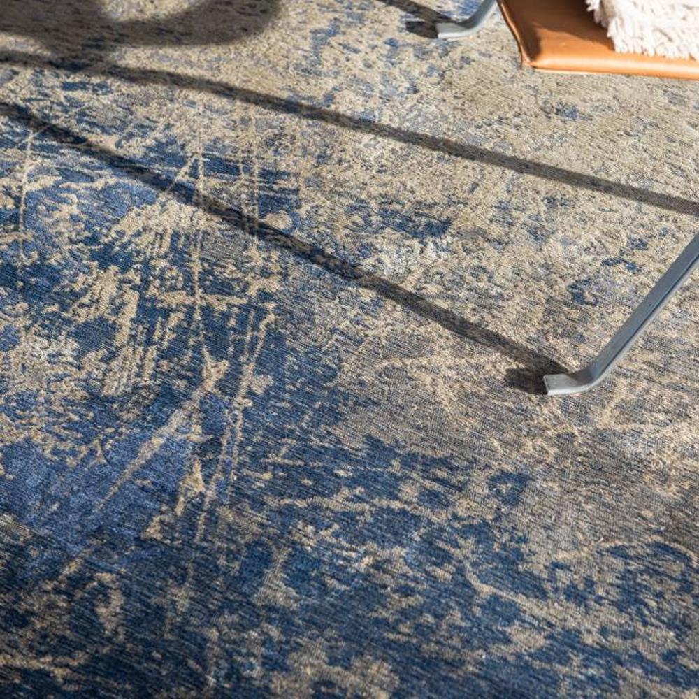 Louis de Poortere Mad Men Vloerkleed 80 x 150 cm - Abyss Blue