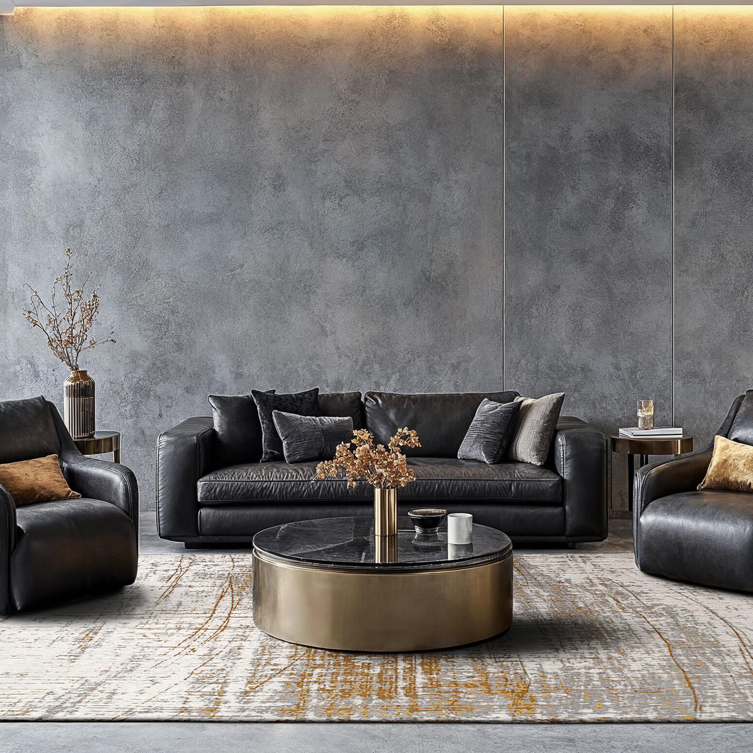 Louis de Poortere Mad Men Vloerkleed 200 x 280 cm - Columbus Gold