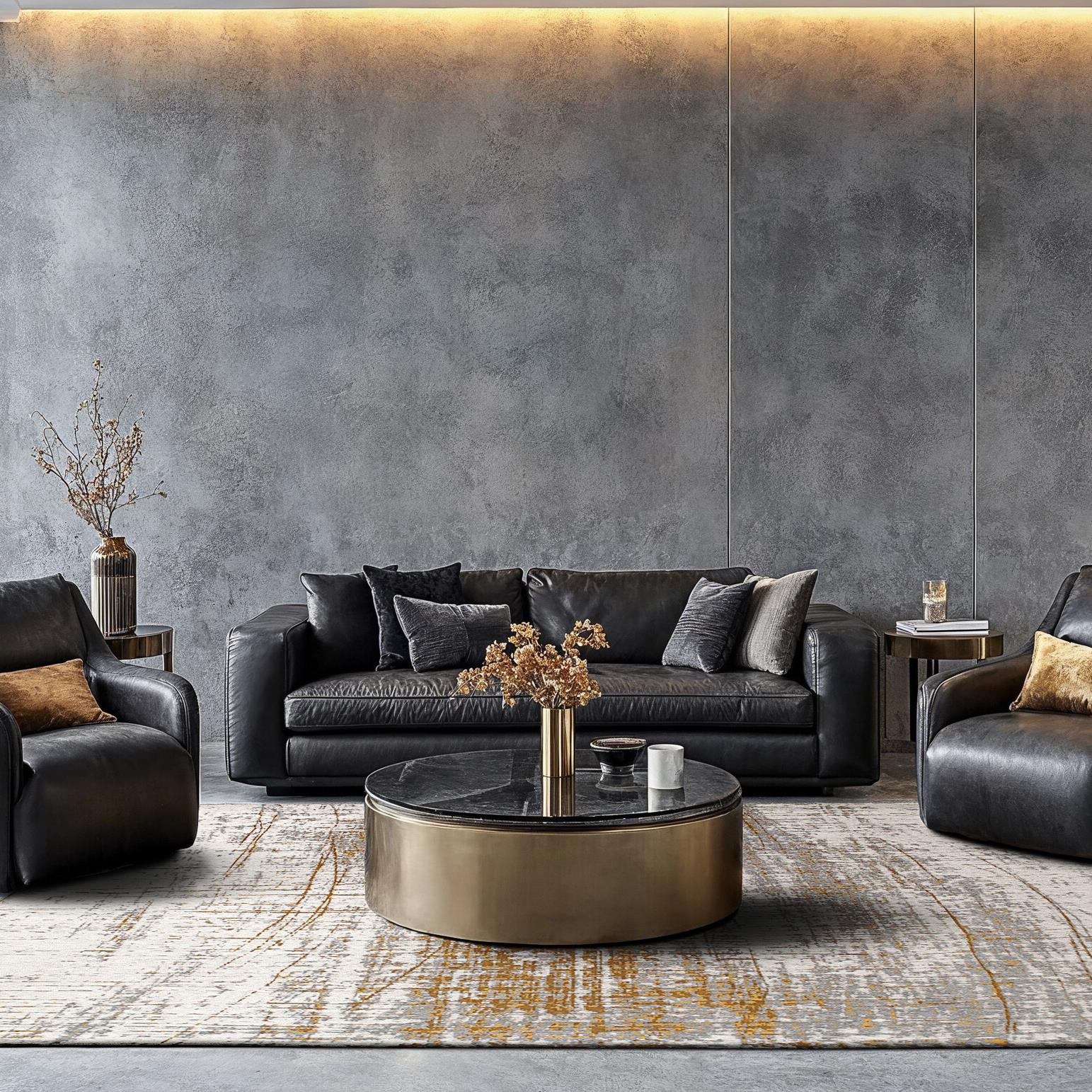 Louis de Poortere Mad Men Vloerkleed 170 x 240 cm - Columbus Gold