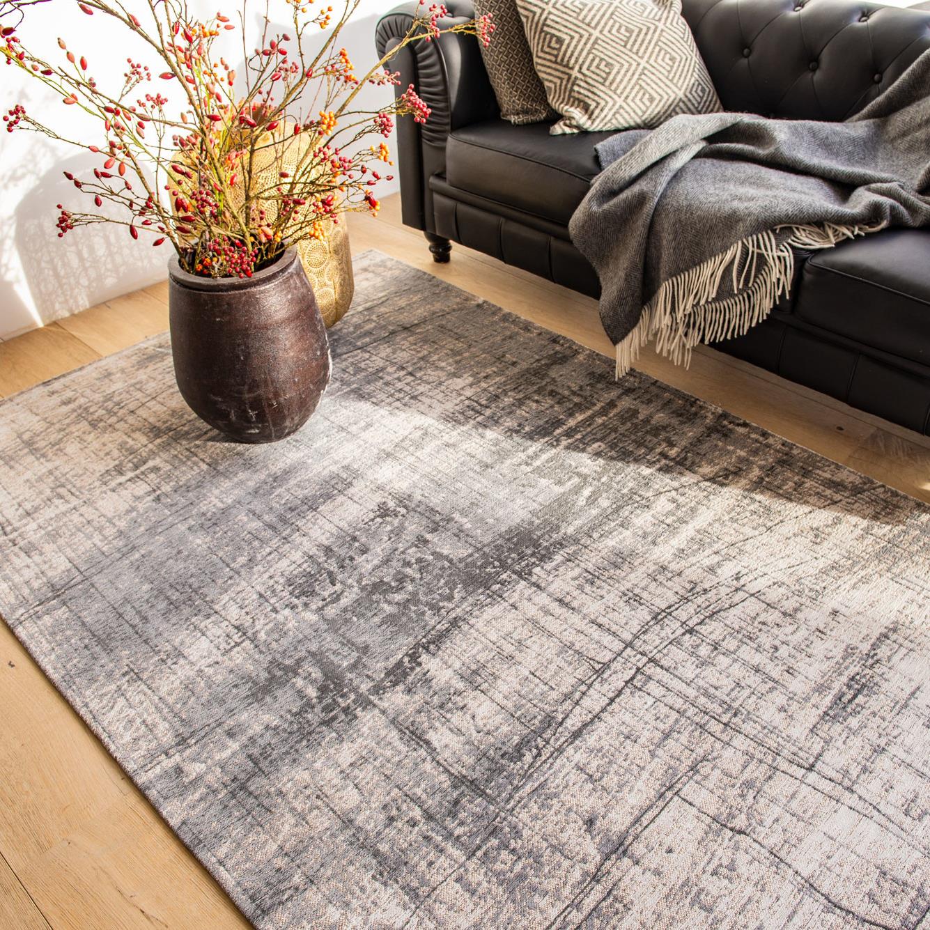 Louis de Poortere Mad Men Vloerkleed 140 x 200 cm - Jersey Stone
