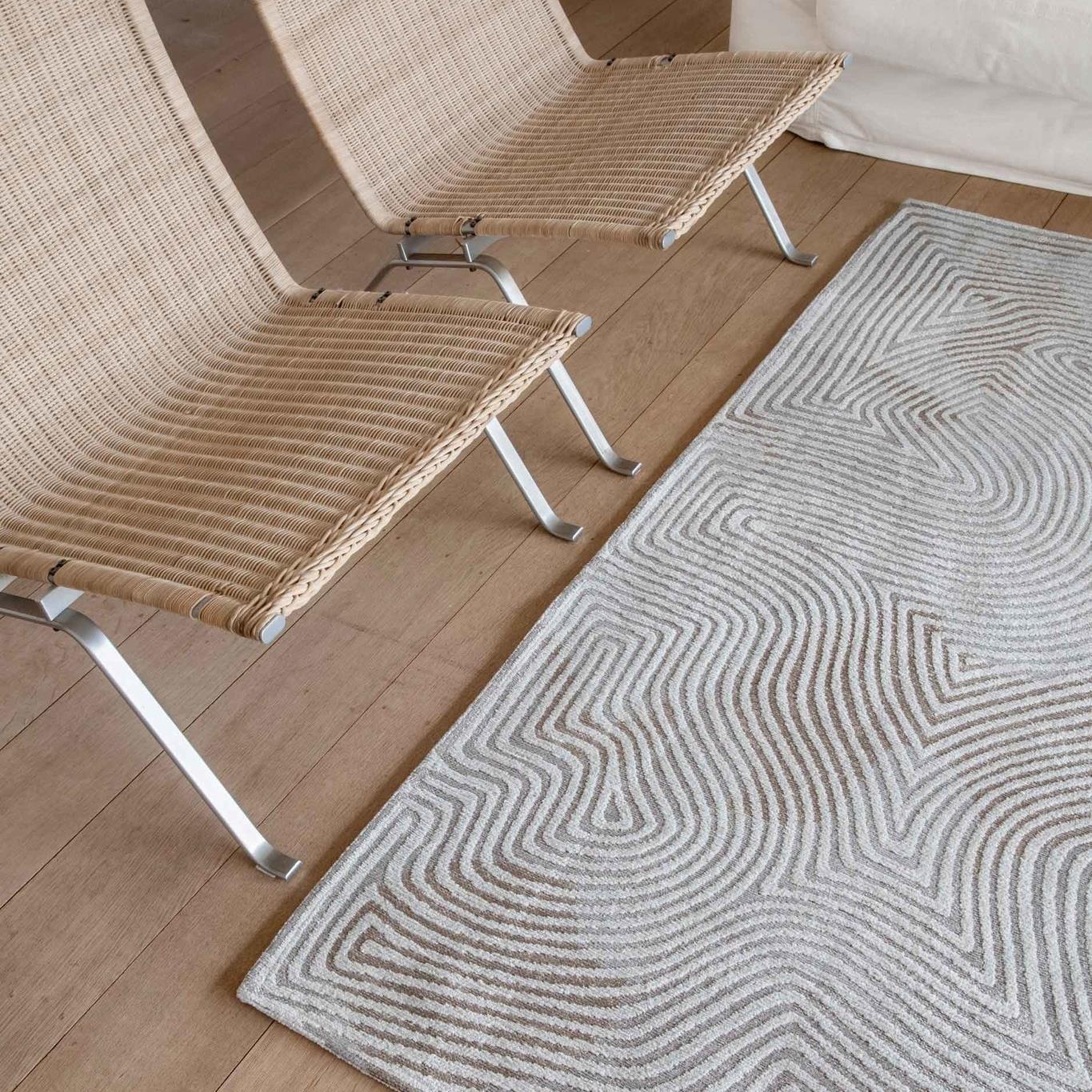 Louis de Poortere Coral Meditation Vloerkleed 240 x 340 cm - Oyster White