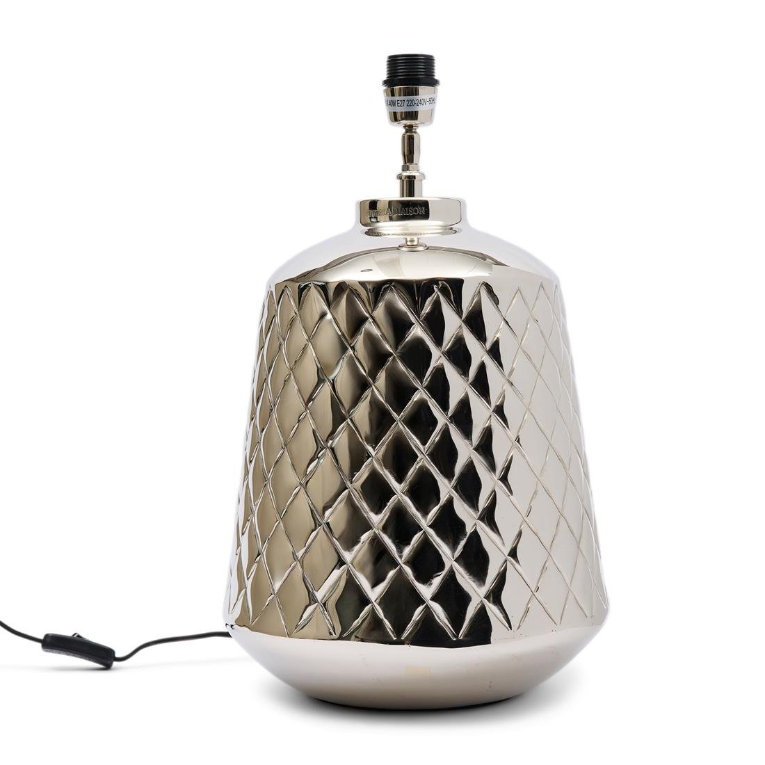 Riviera Maison Lamp Zilver - Maribel - Aluminium (ØxH) 30x41