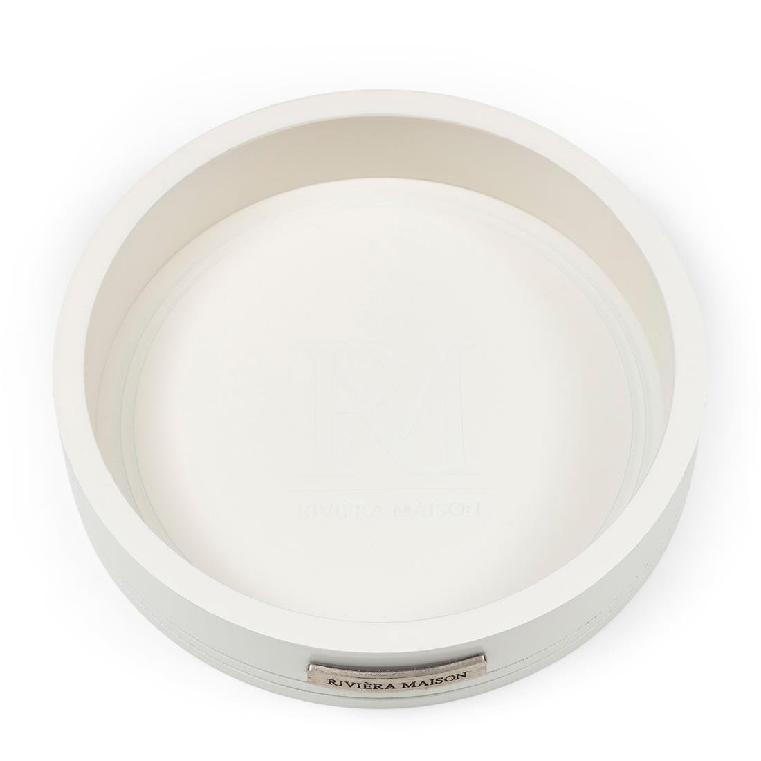 Riviera Maison Klein Dienblad Wit - RM Classic Monogram - Hout
