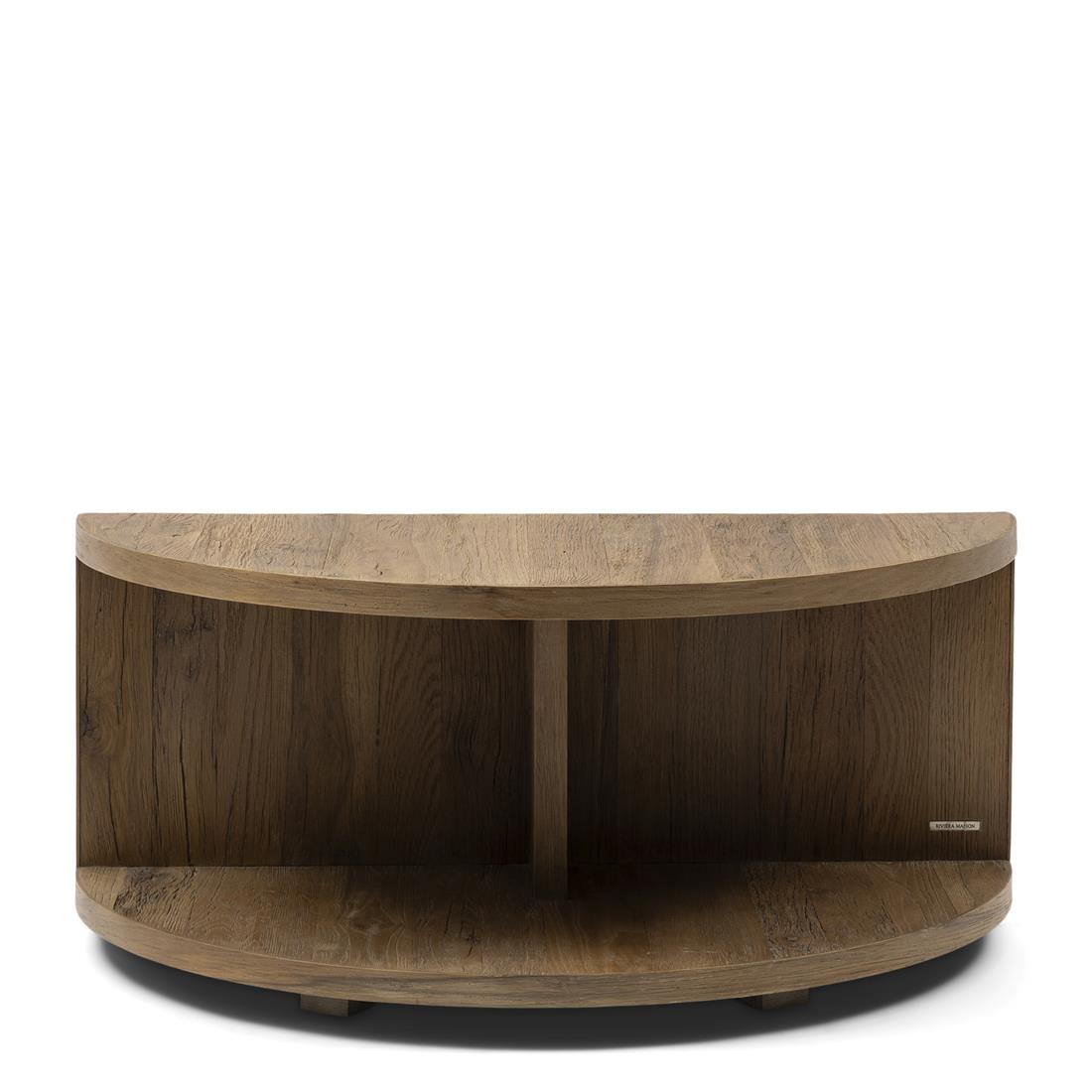 Rivièra Maison - Elegante Salontafel in Gerecycled Eikenhout en IJzer van 42 cm