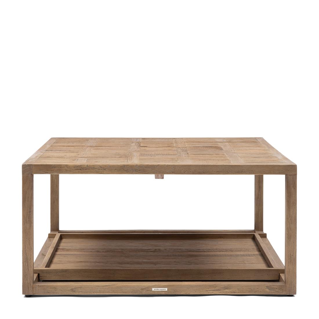 Rivièra Maison - Salontafel Fraser Island in gerecycled eikenhout, 90x90 cm