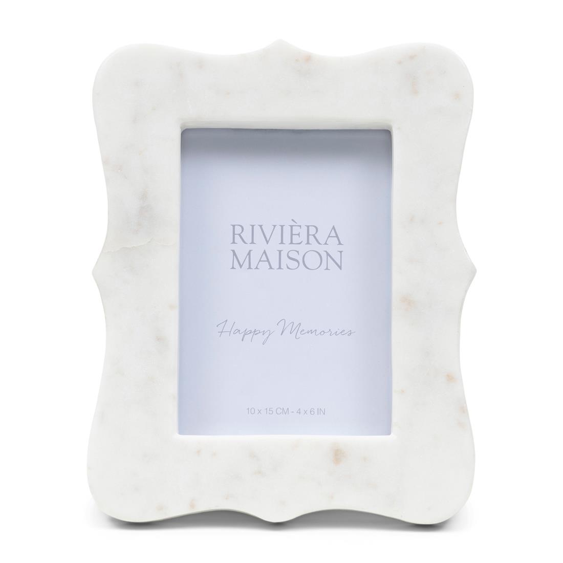 Riviera Maison Fotolijst Wit - Vitriani - Marmer (LxBxH) 3x17x23