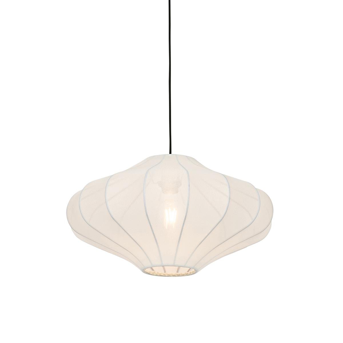 QAZQA Japandi hanglamp wit 50cm - Plu