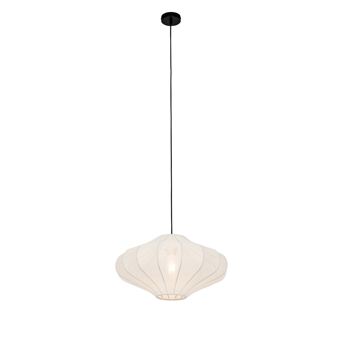 QAZQA Japandi hanglamp wit 50cm - Plu