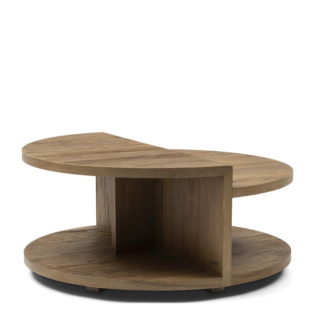 Rivièra Maison - Elegante Salontafel in Gerecycled Eikenhout en IJzer van 42 cm