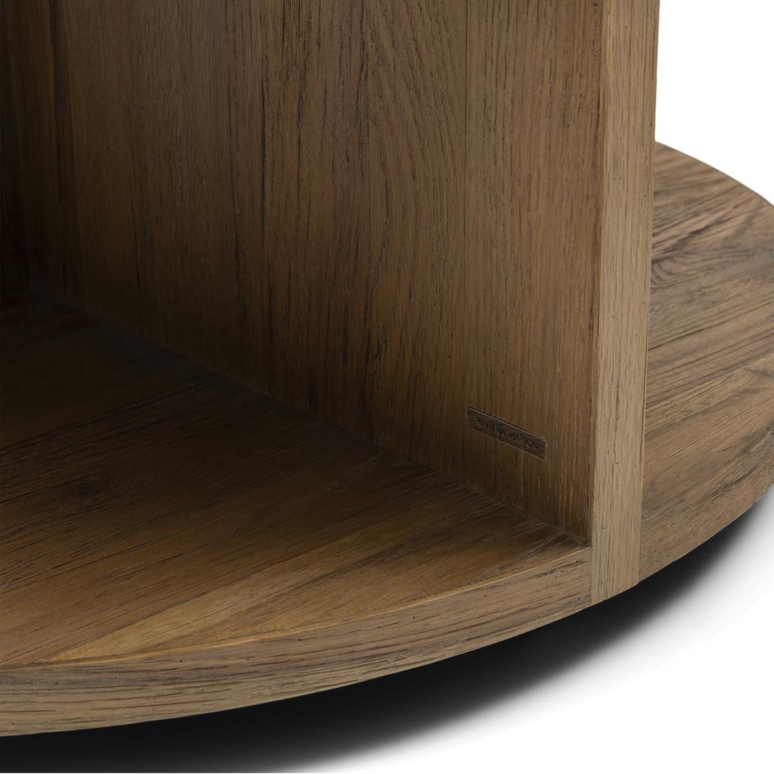 Rivièra Maison - Elegante Salontafel in Gerecycled Eikenhout en IJzer van 42 cm