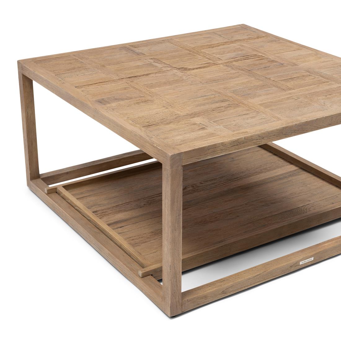 Rivièra Maison - Salontafel Fraser Island in gerecycled eikenhout, 90x90 cm
