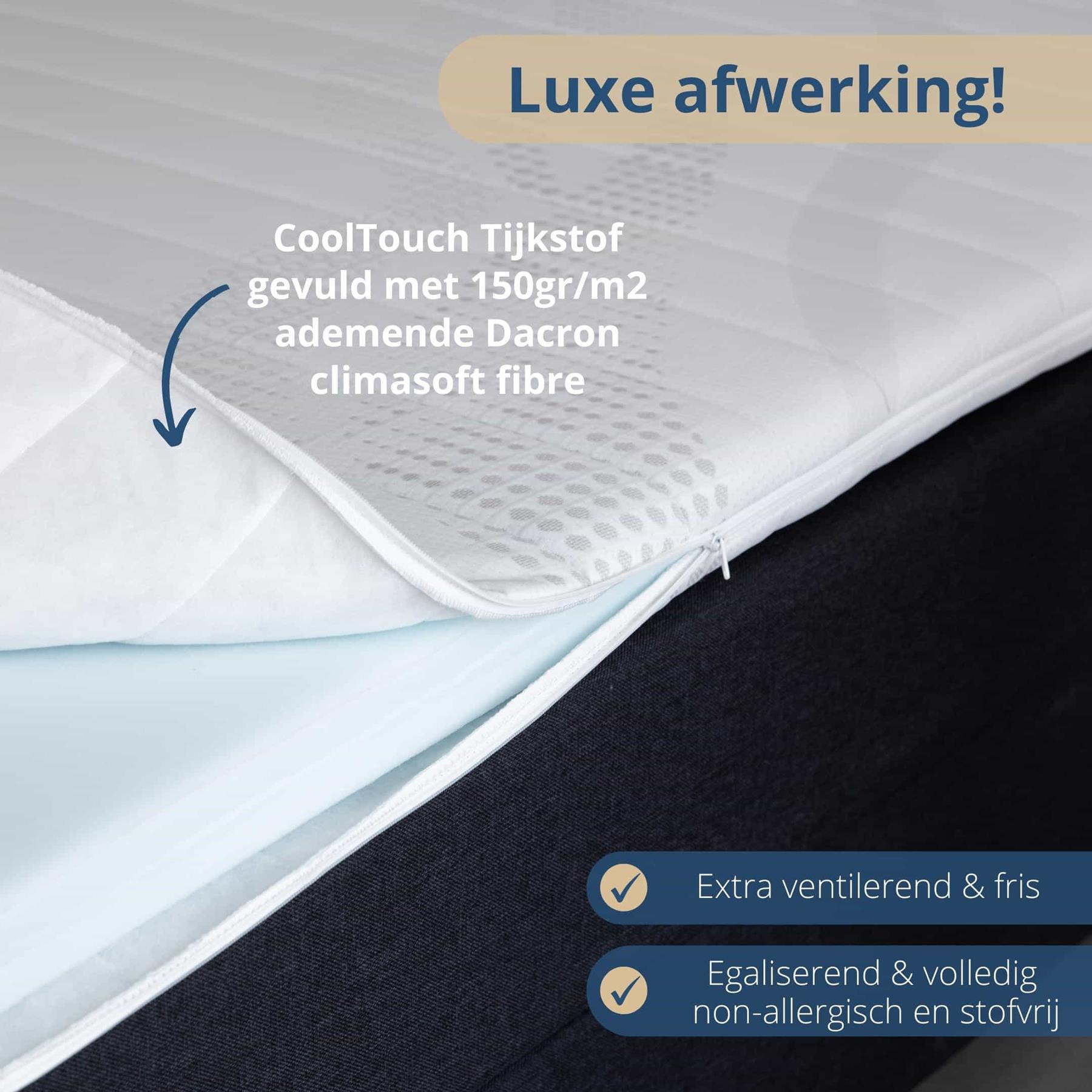 H&D Soft Sense - Koudschuim Topmatras - 130x190cm