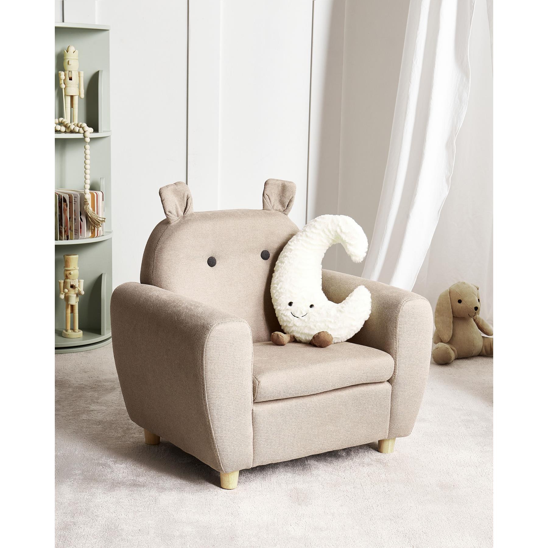 Beliani - MARIBO - Kinderfauteuil - Beige - Stof