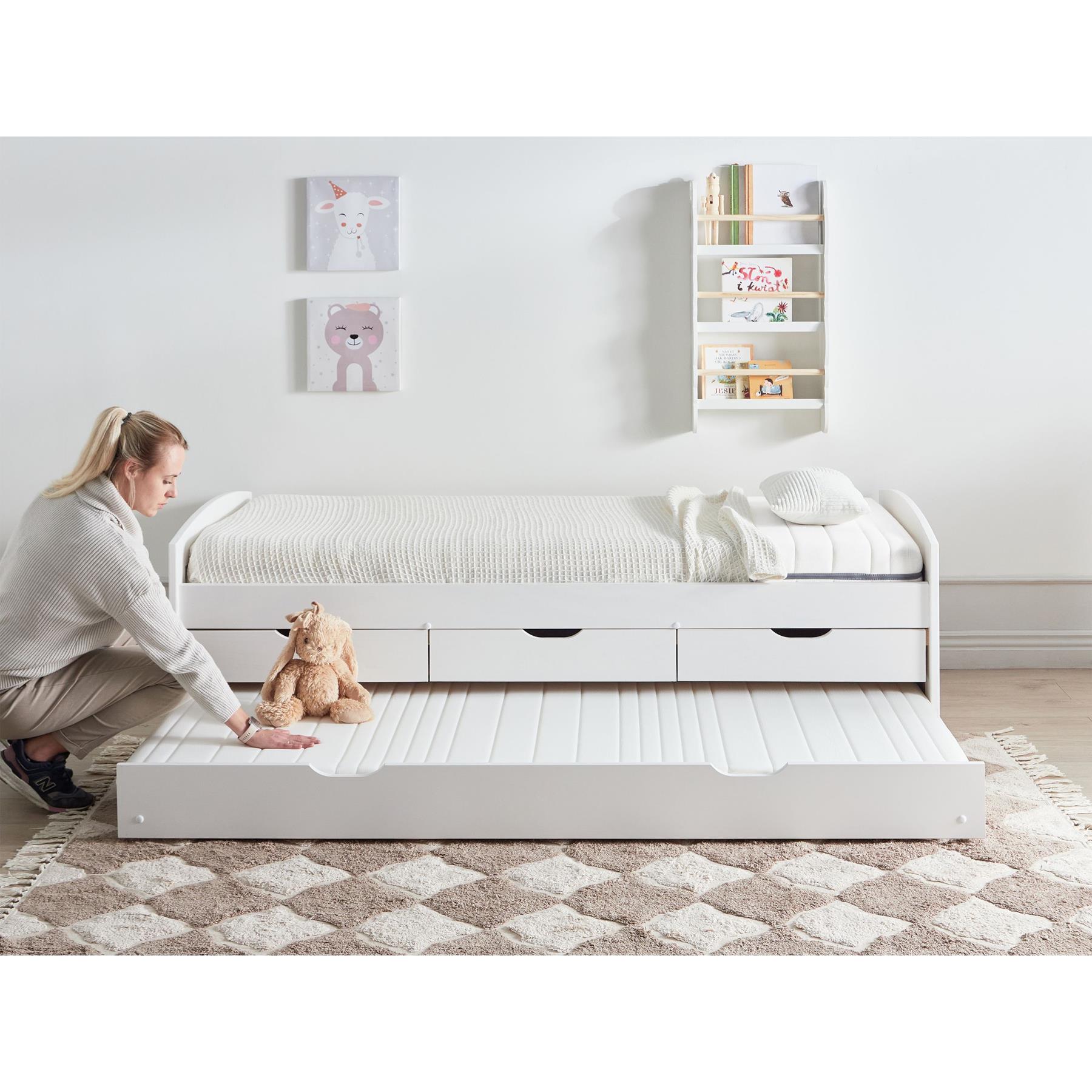 Beliani - PRECIOUS - Schuimmatras - Wit - 80 x 200 cm - Polyester