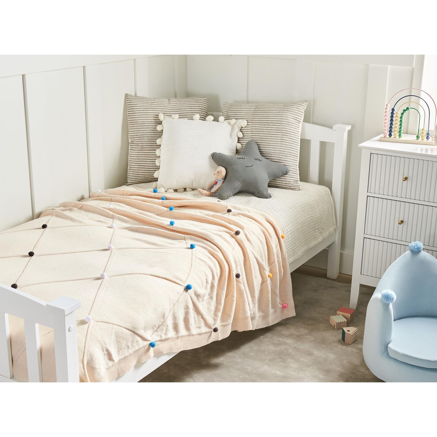 Beliani - GAIDAR - Kinderdeken - Beige - 130 x 170 cm - Katoen