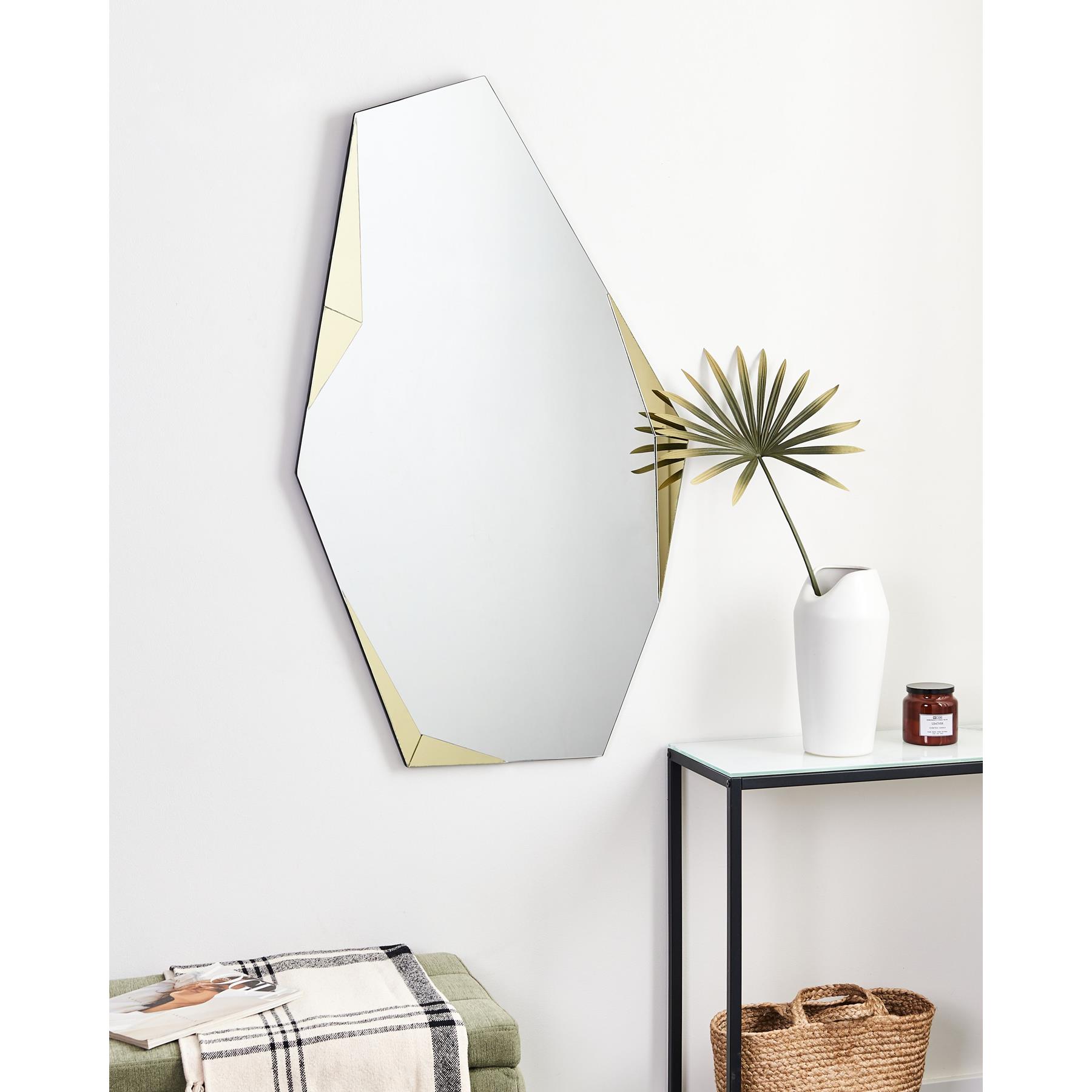 Beliani - ARGUEL - Wandspiegel - Goud - 68 x 120 cm - Glas