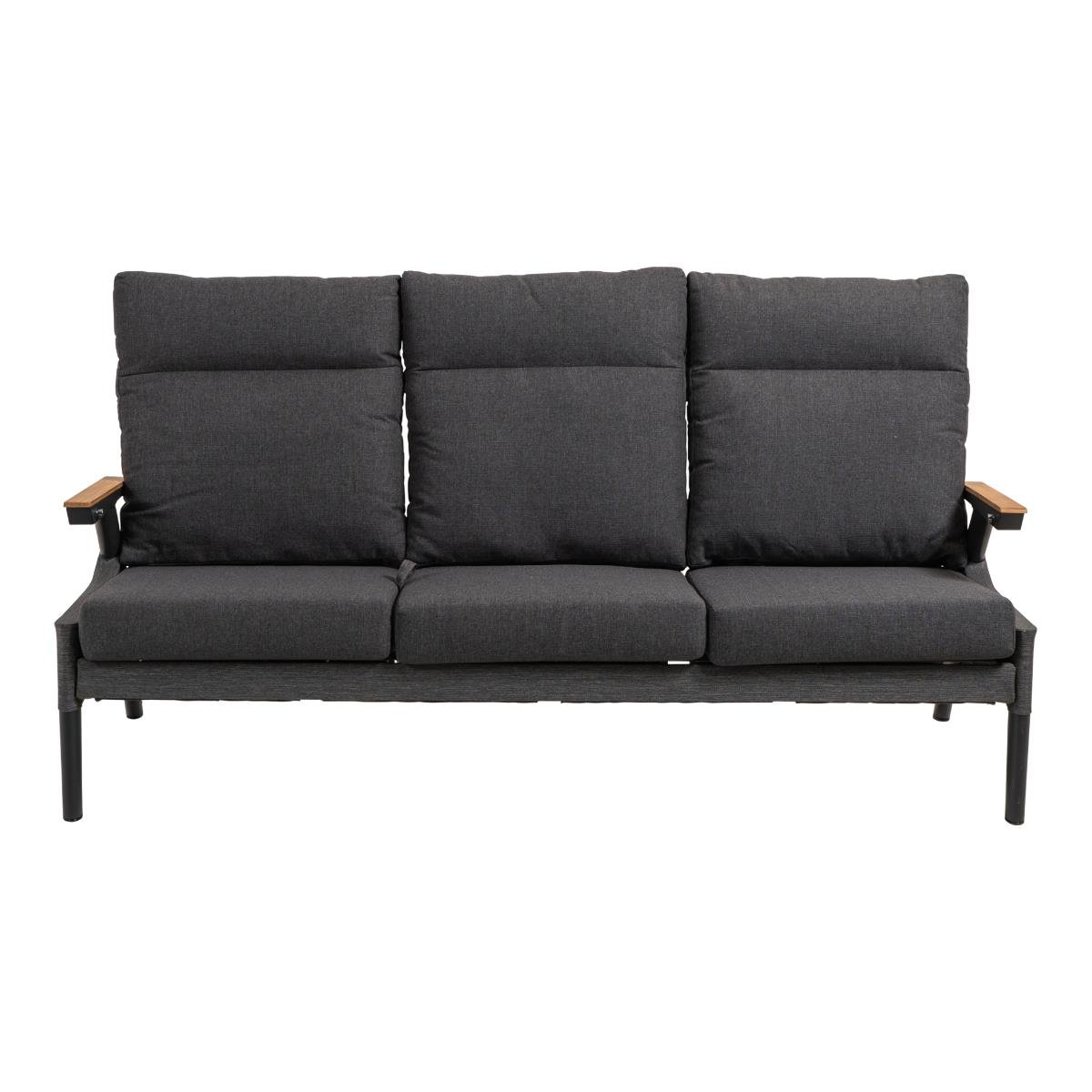 Lesli Living Loungebank Florence Tessile - antraciet