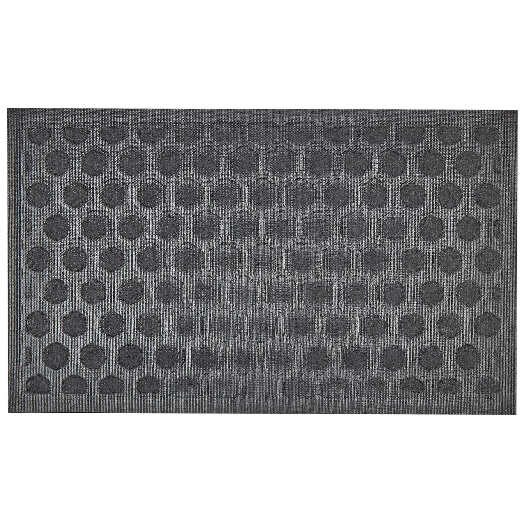 Beliani-TANDYKUL-Deurmat-Natuurlijk|Zwart-45 x 75 cm-Polyester