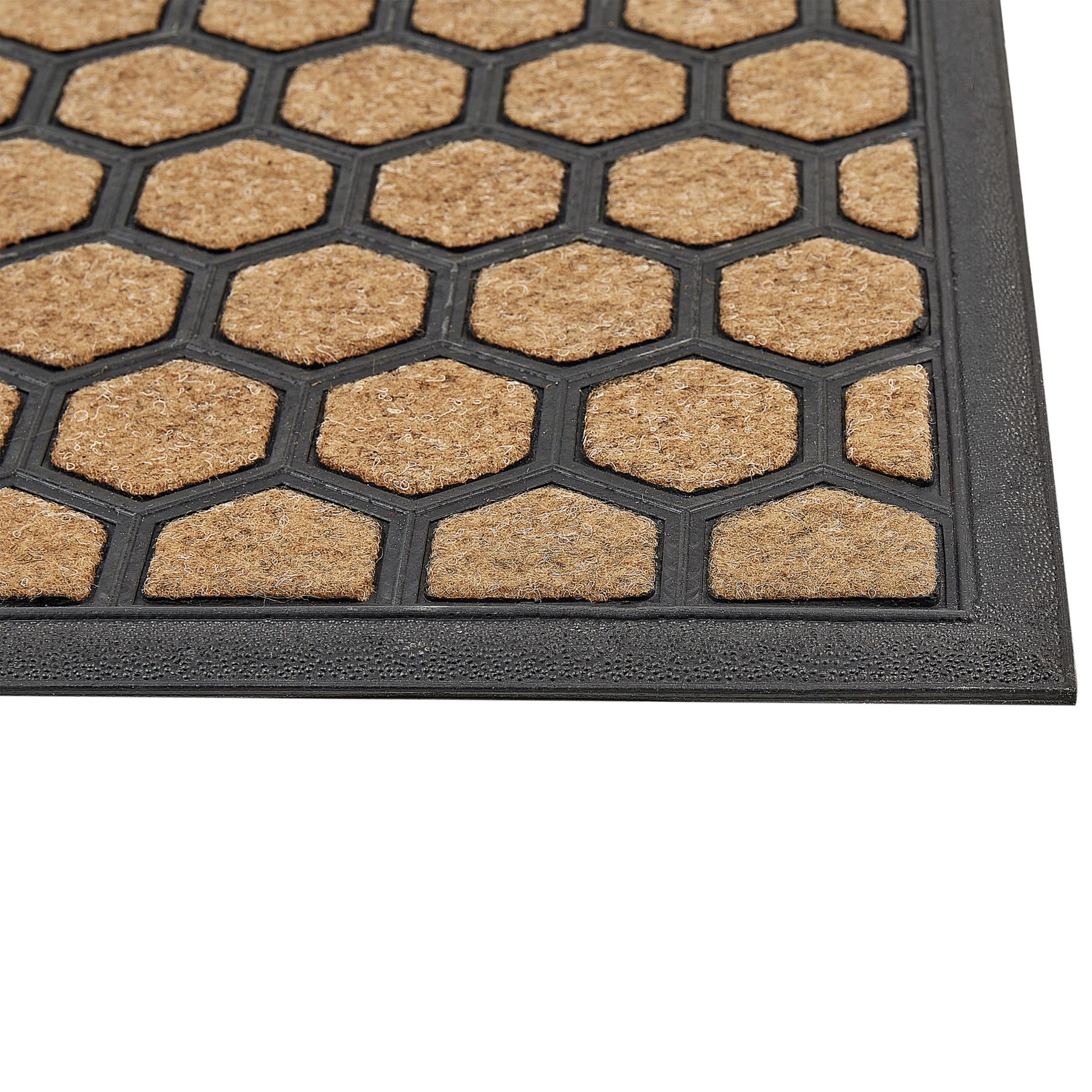 Beliani-TANDYKUL-Deurmat-Natuurlijk|Zwart-45 x 75 cm-Polyester