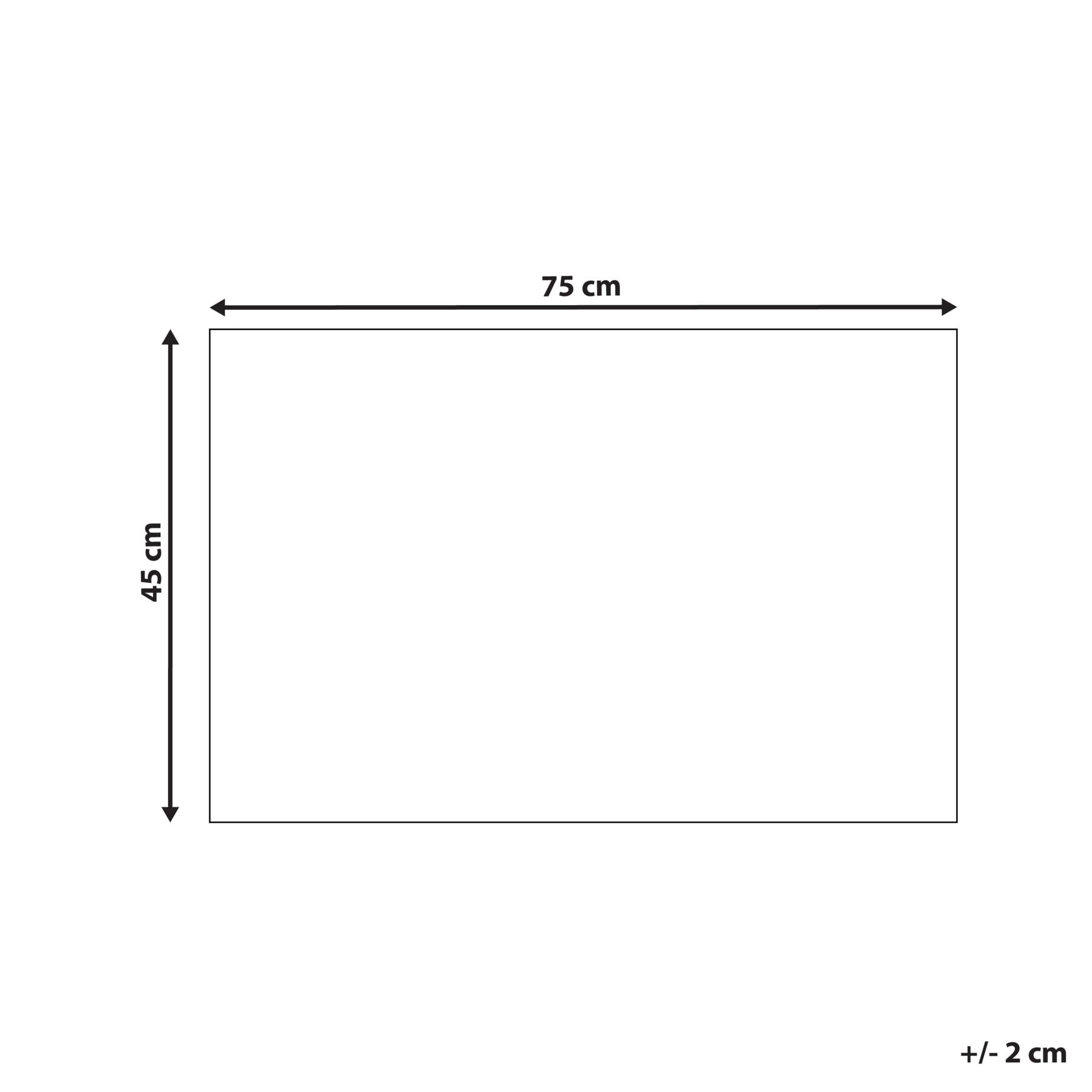 Beliani-TANDYKUL-Deurmat-Natuurlijk|Zwart-45 x 75 cm-Polyester