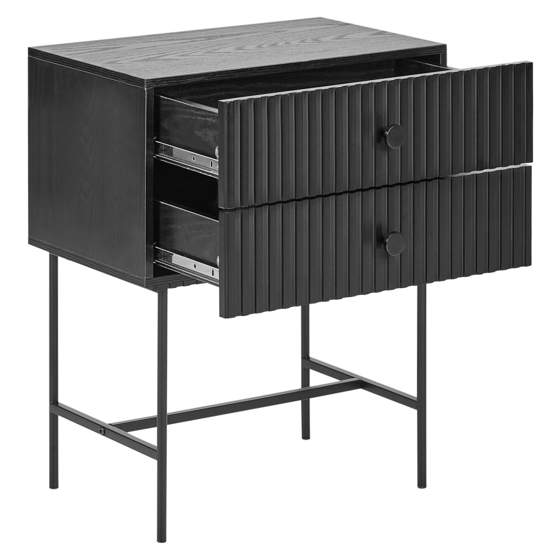 Beliani - COVENTRY - Nachtkastje - Zwart - MDF