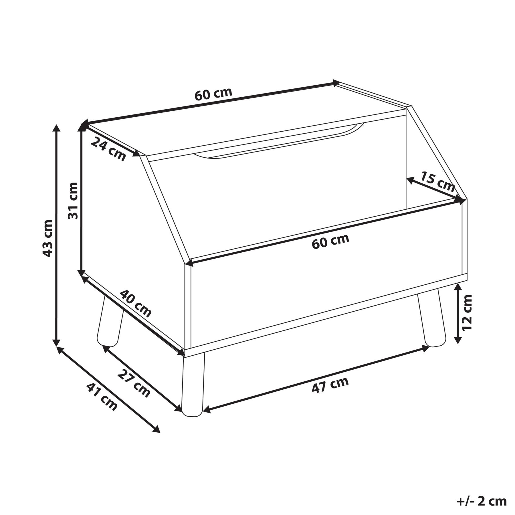 Beliani - CASPER - Opbergdoos - Blauw - MDF