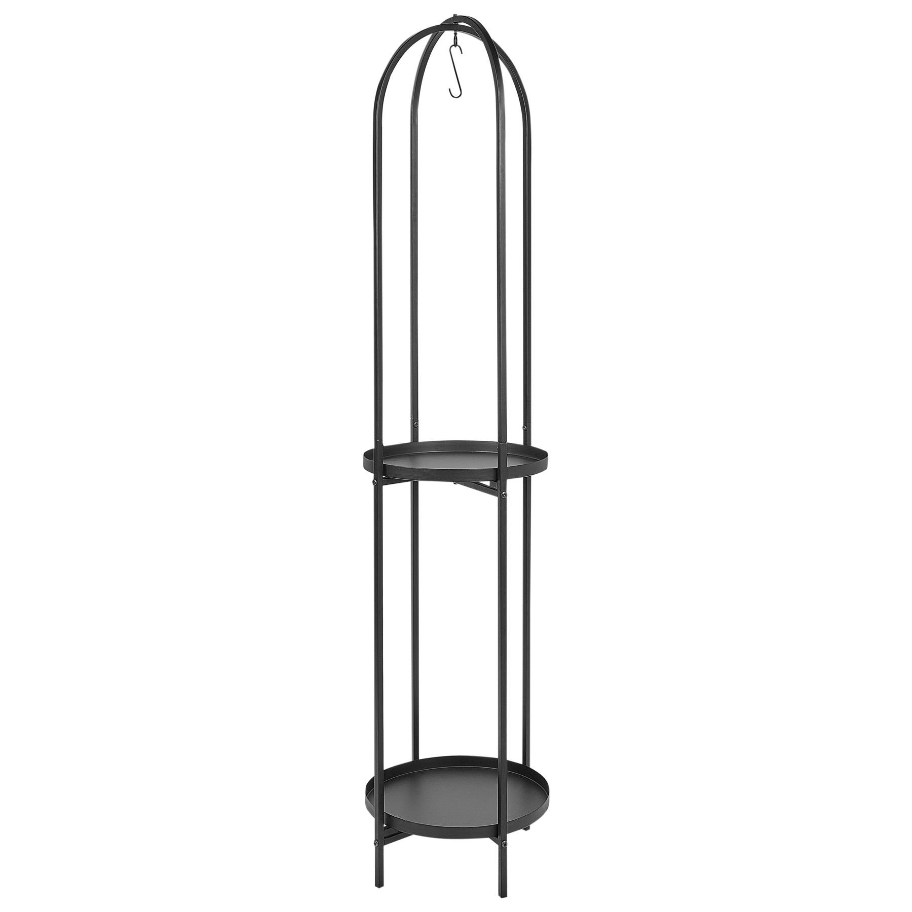 Beliani - TAMARIX - Planten standaard - Zwart - 35 x 160 cm - Metaal