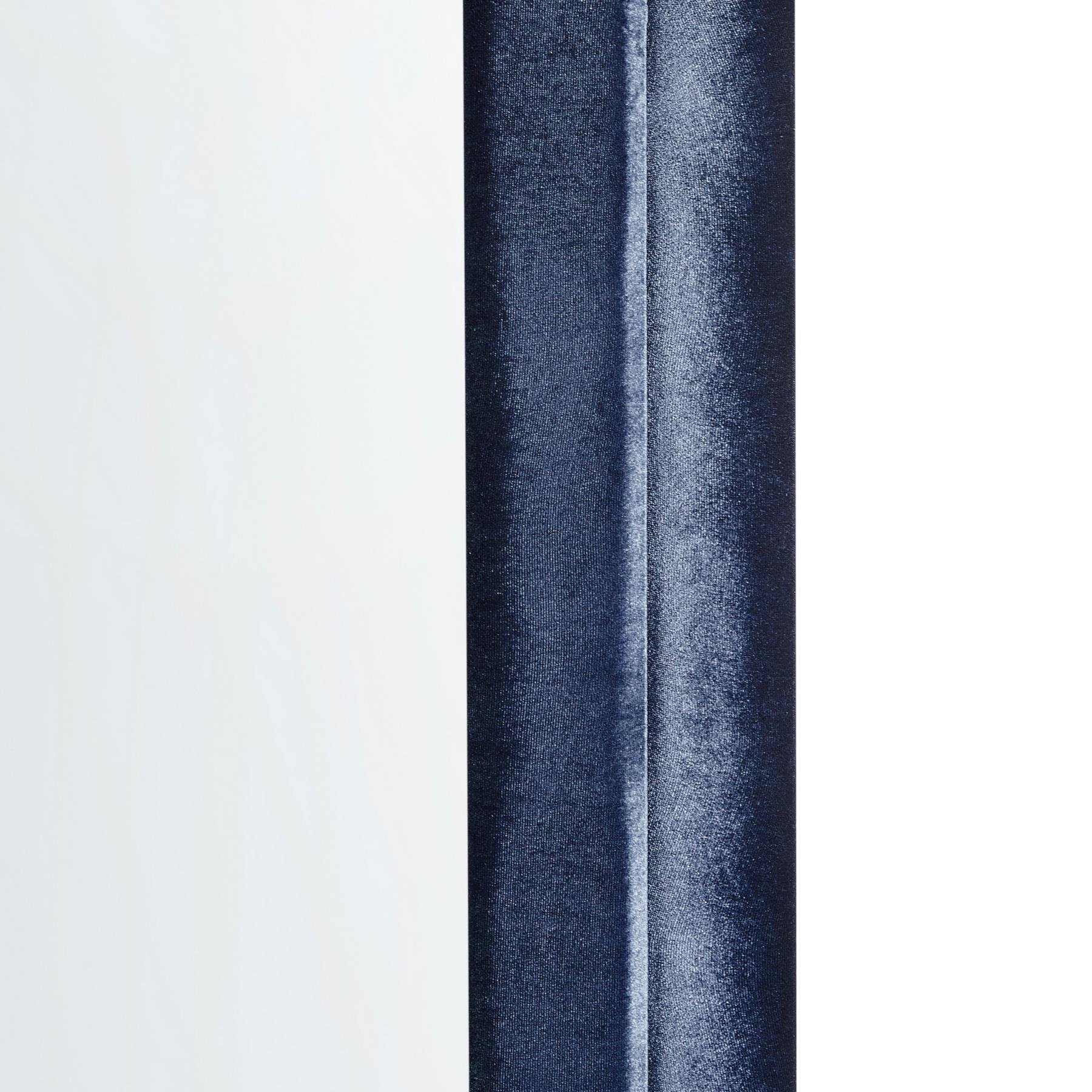 Beliani - CULAN - Wandspiegel - Donkerblauw - Fluweel