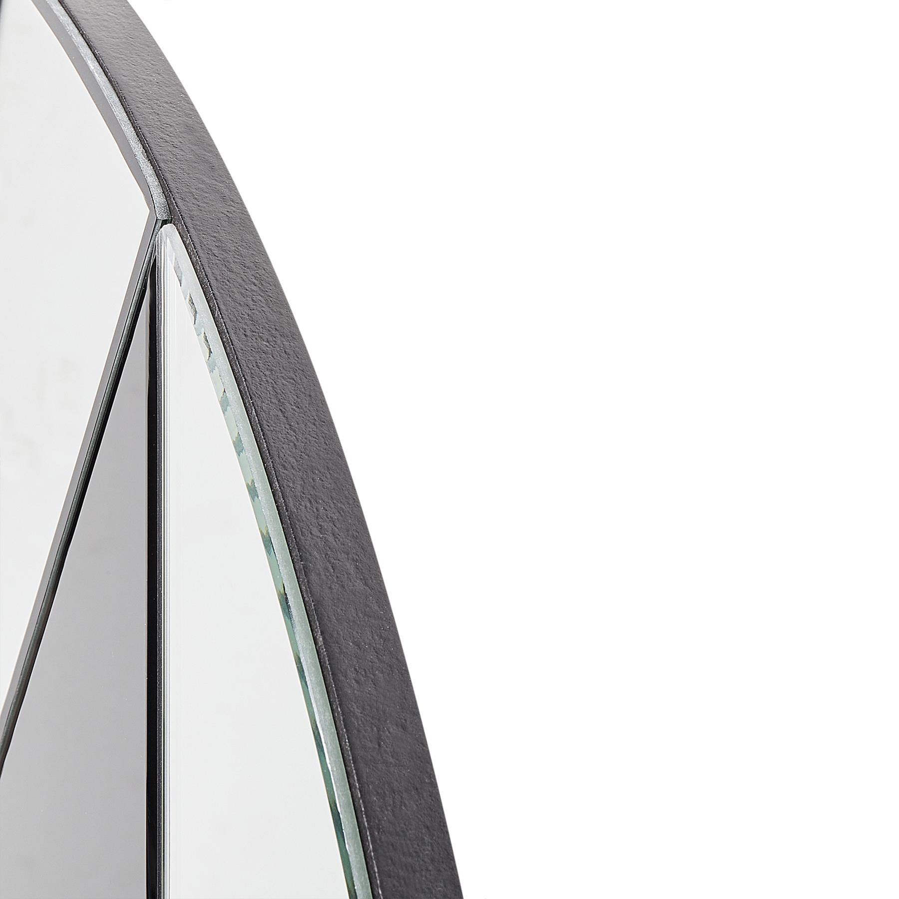 Beliani - TROUVILLE - Wandspiegel - Goud|Zwart - 80 cm - Glas