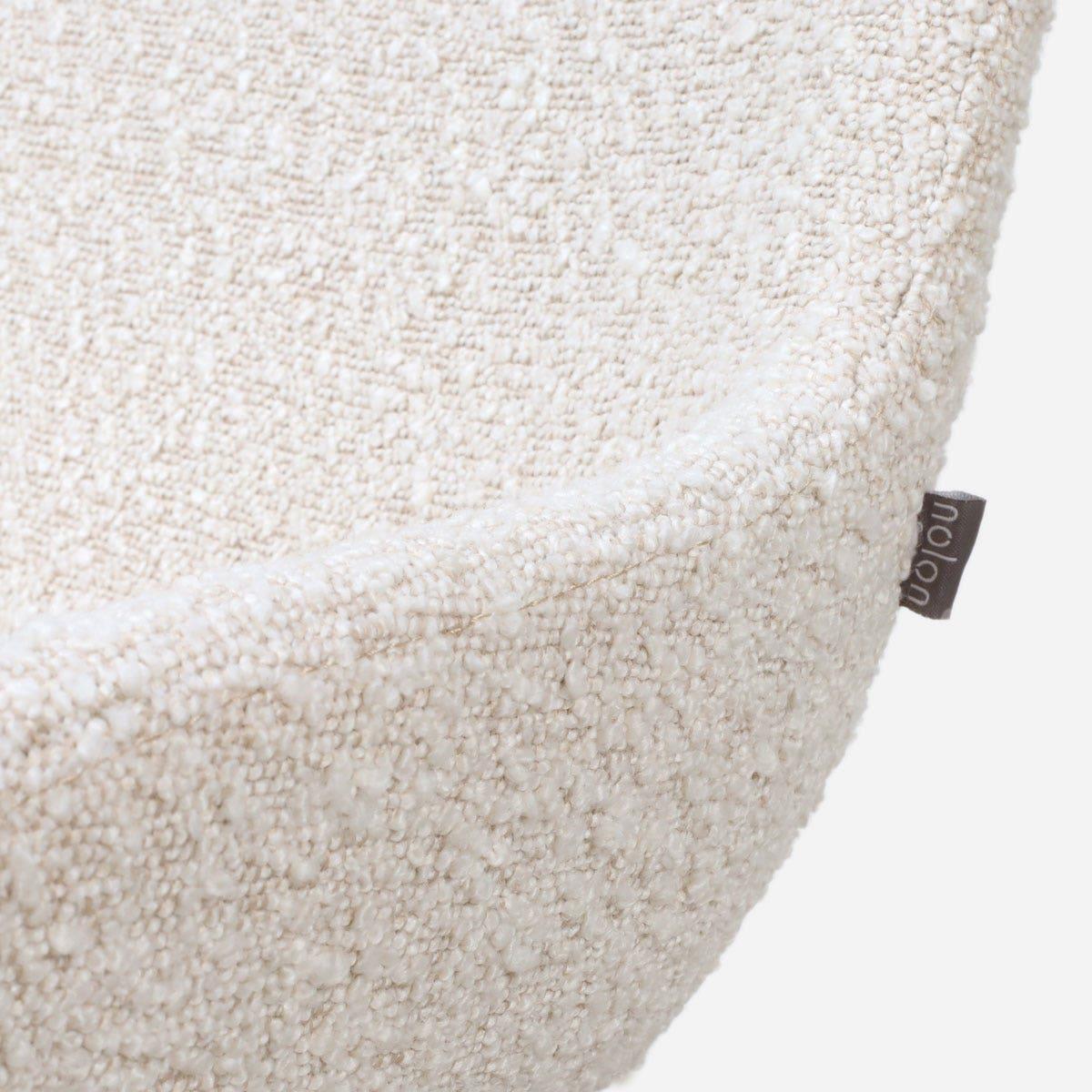 Nolon Nola-Isa Draaibare Eetkamerstoelen Bouclé Beige - Wit - 2x