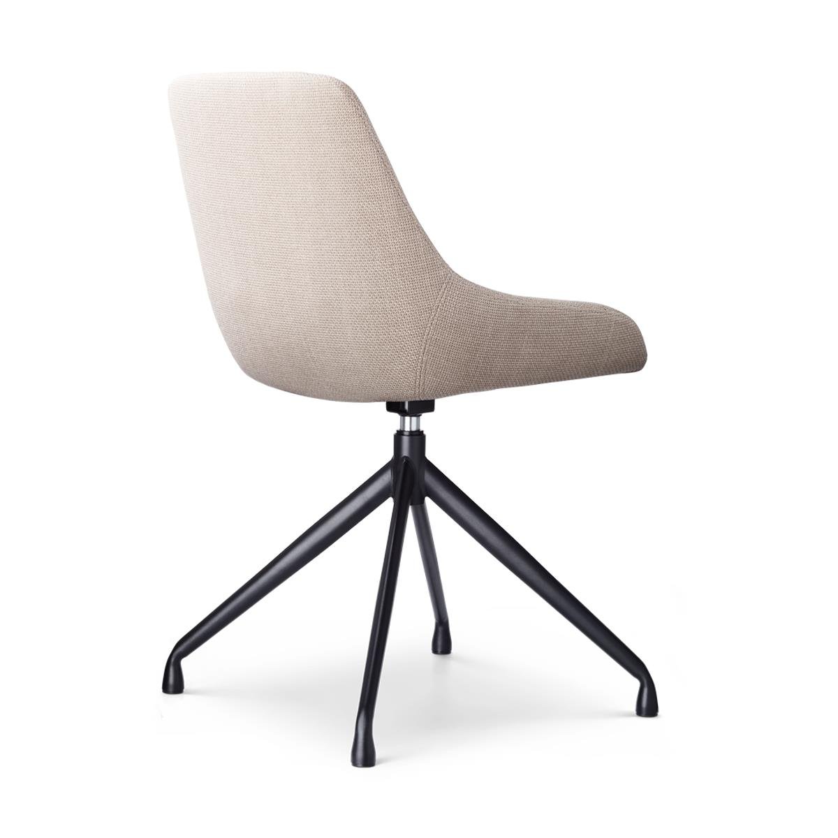Nolon Nola-Isa Draaibare Eetkamerstoelen Beige - Zwart - 2x