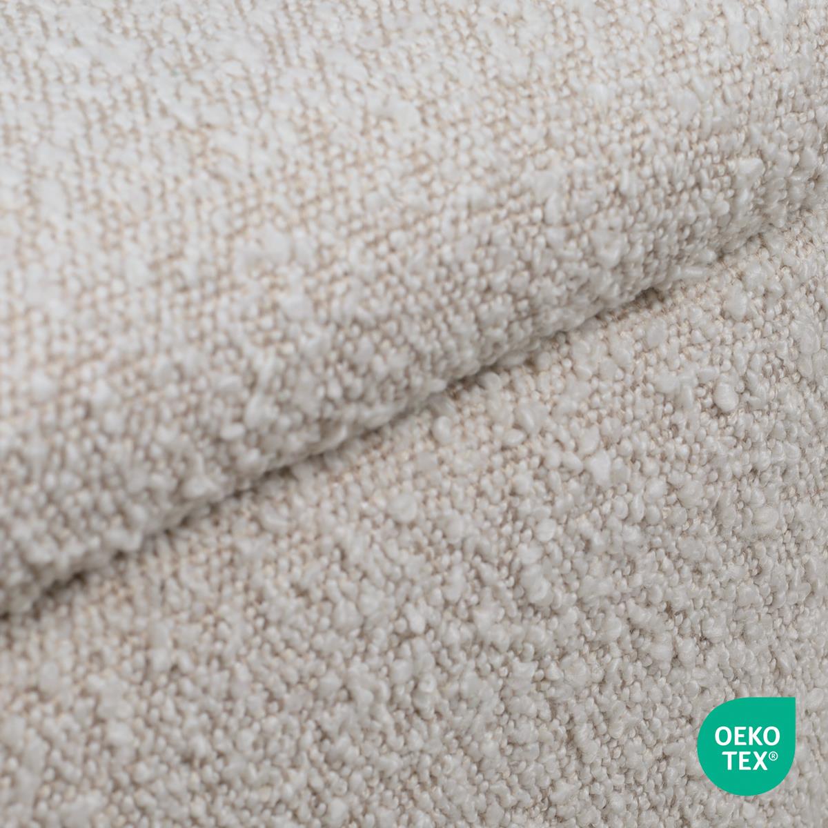 Nolon Noa-Isa Eetkamerstoelen Set van 2 - Bouclé Beige - Wit