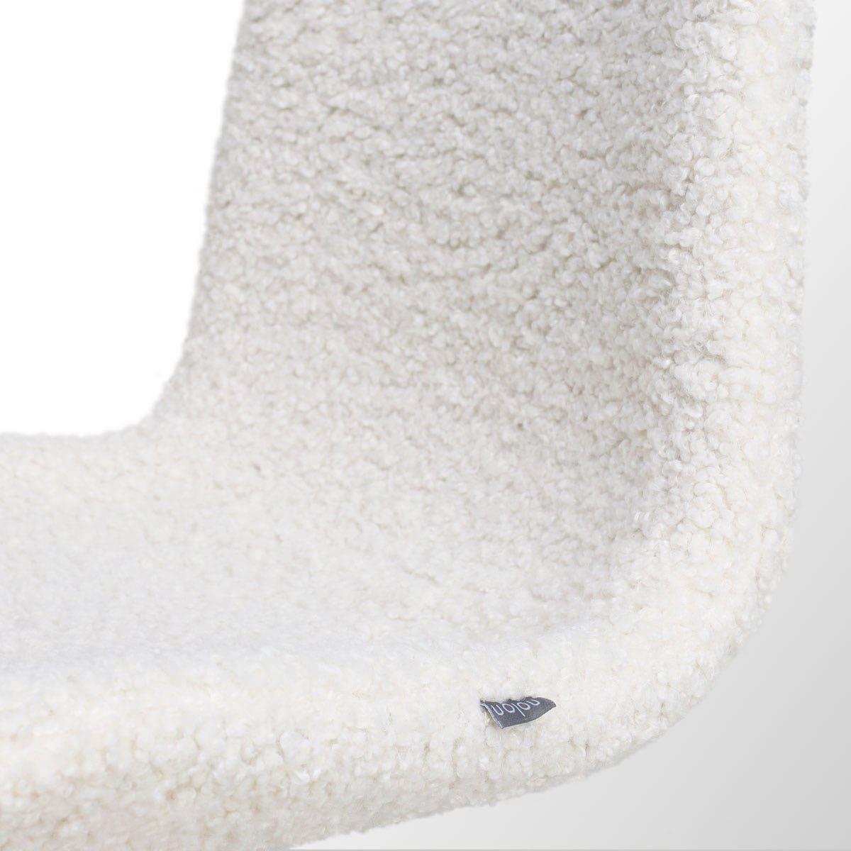 Nolon Nora-Fé Eetkamerstoelen Set van 2 - Teddy Wit - Witte Poten
