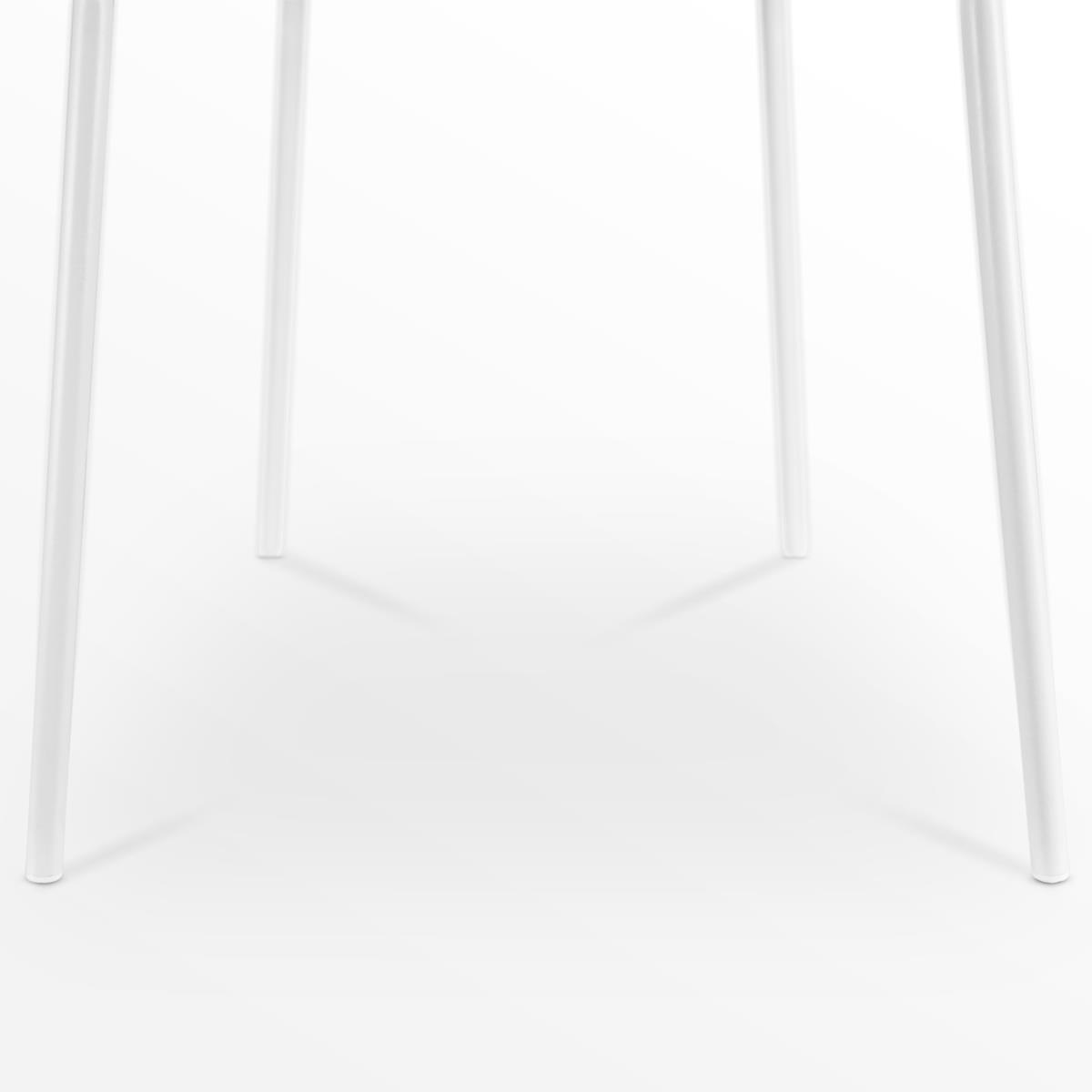 Nolon Nora-Fé Eetkamerstoelen Set van 2 - Teddy Wit - Witte Poten