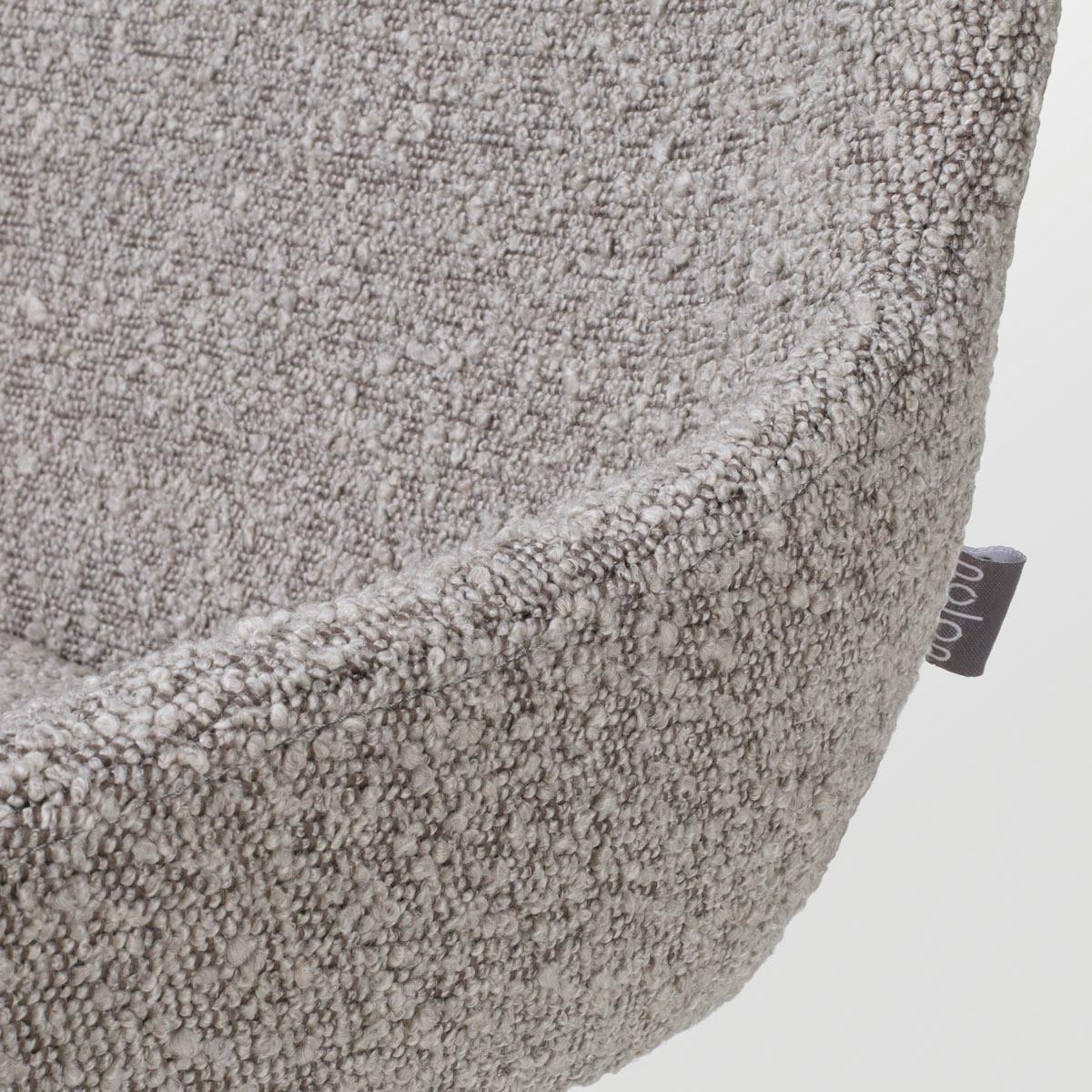 Nolon Nena-Isa Eetkamerstoelen Set van 2 - Bouclé Taupe - Walnoot