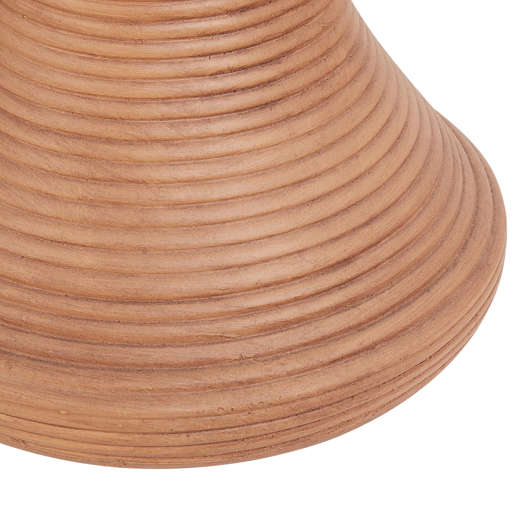 Beliani - CALDARO - Bijzettafel - Lichthout - Lichtbeton