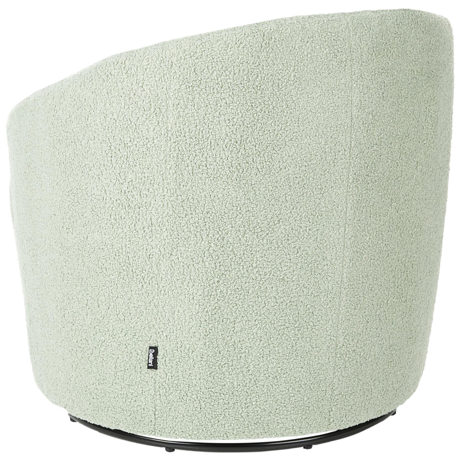 Beliani - DAVIK - Fauteuil - Lichtgroen - Bouclé