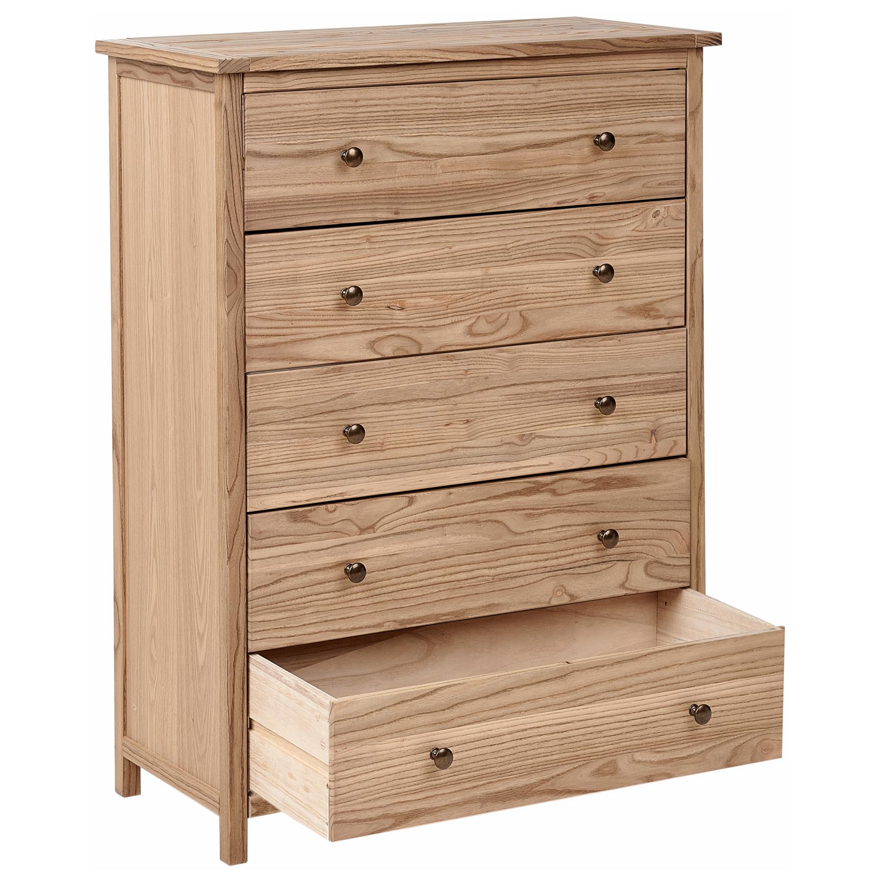 Beliani - SALTON - Ladekast met 5 lades - Lichte houtkleur - Sassafras