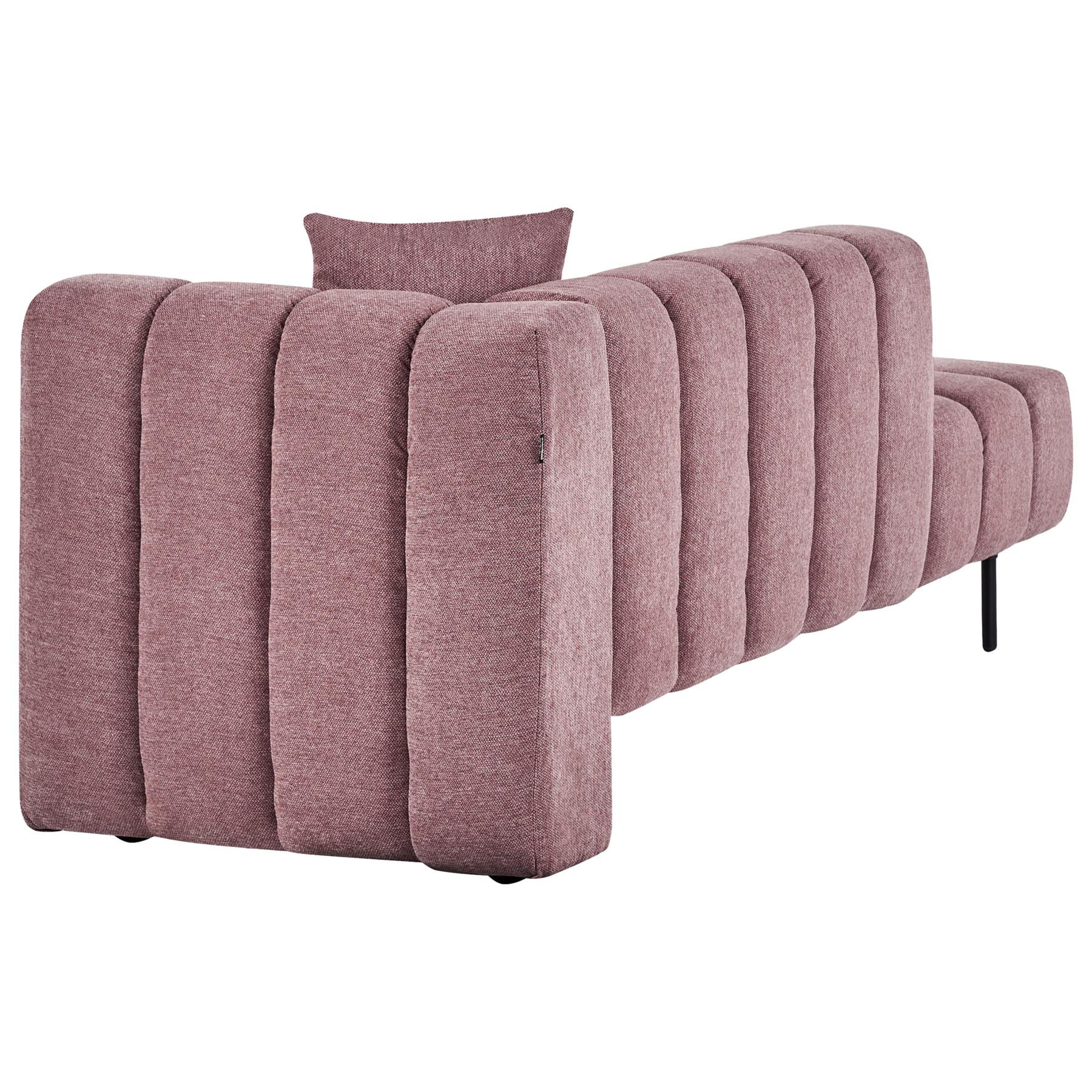 Beliani - LANNILS - Chaise longue - Roze - Rechtszijdig - Polyester