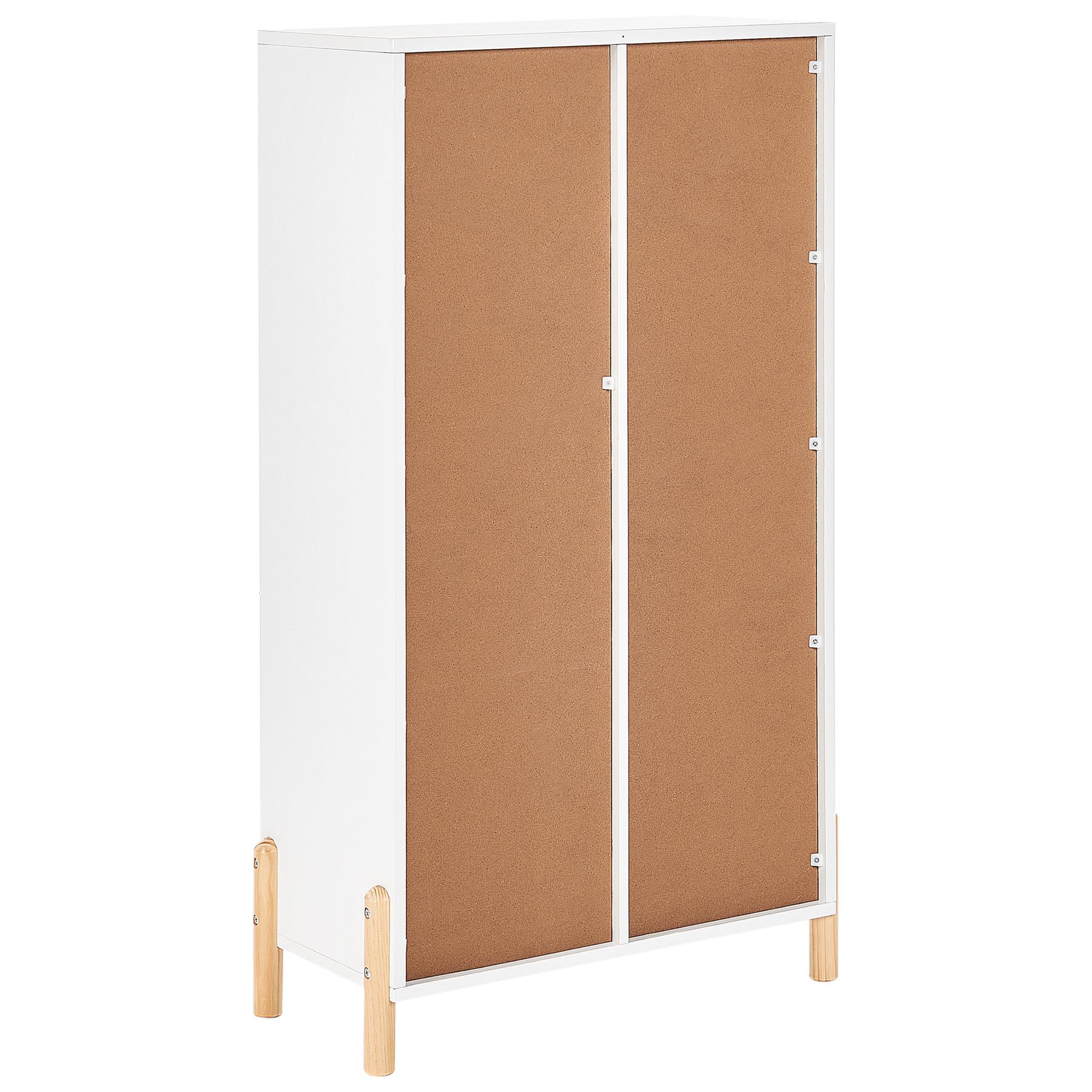 Beliani - CLOUDY - Boekenkast - Wit|Lichthout - MDF
