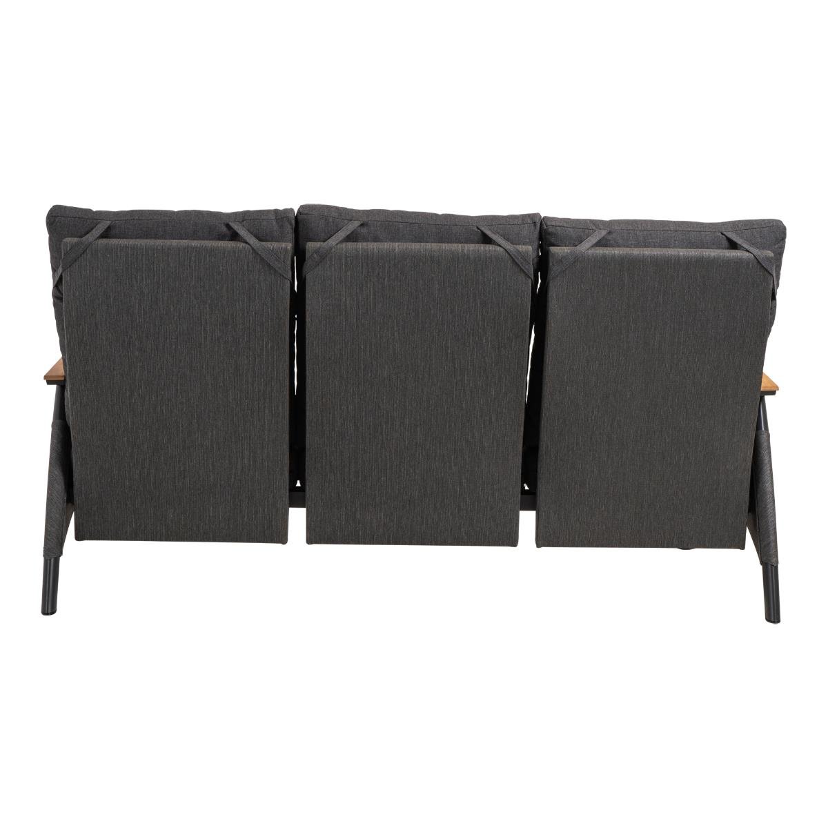 Lesli Living Loungebank Florence Tessile - antraciet