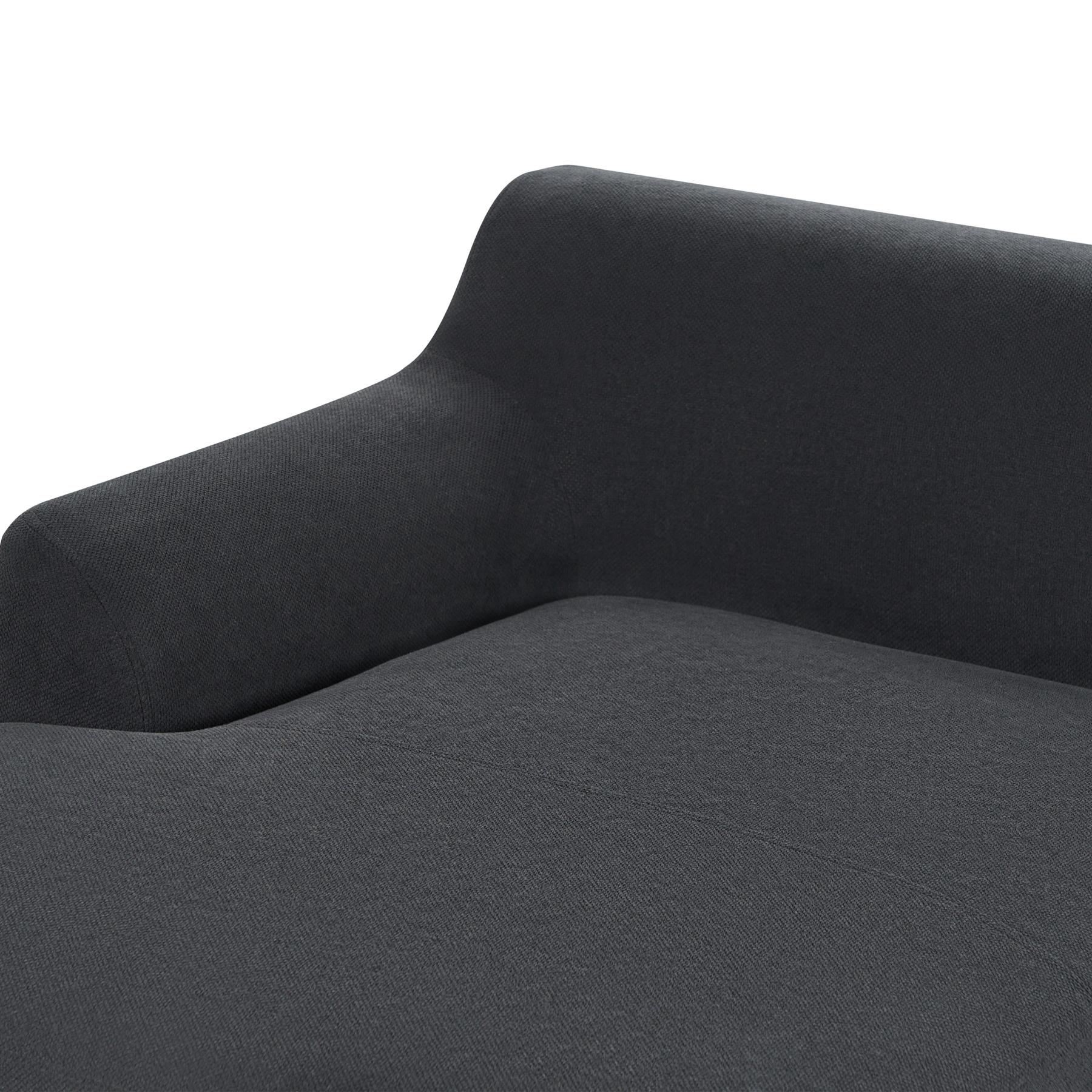 Beliani - SOSJO - Hoekbank - Zwart - Rechtszijdig - Polyester