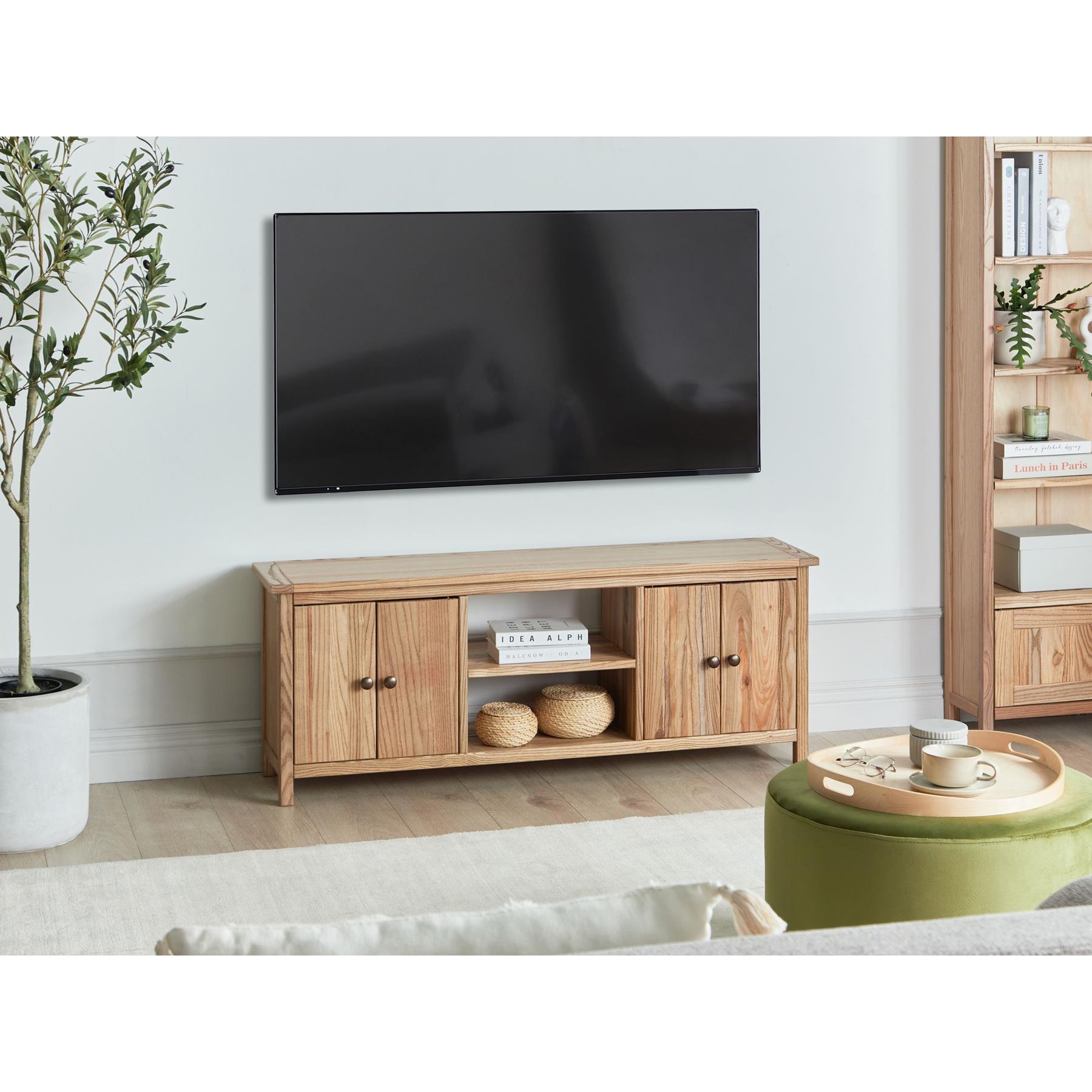 Beliani - SALTON - Tv-meubel - Lichte houtkleur - Sassafras