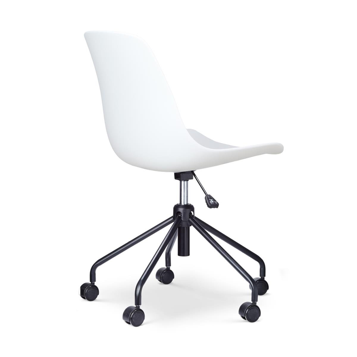 Nolon Nout-Pip Bureaustoelen Set van 2 - Wit - Zwart Onderstel